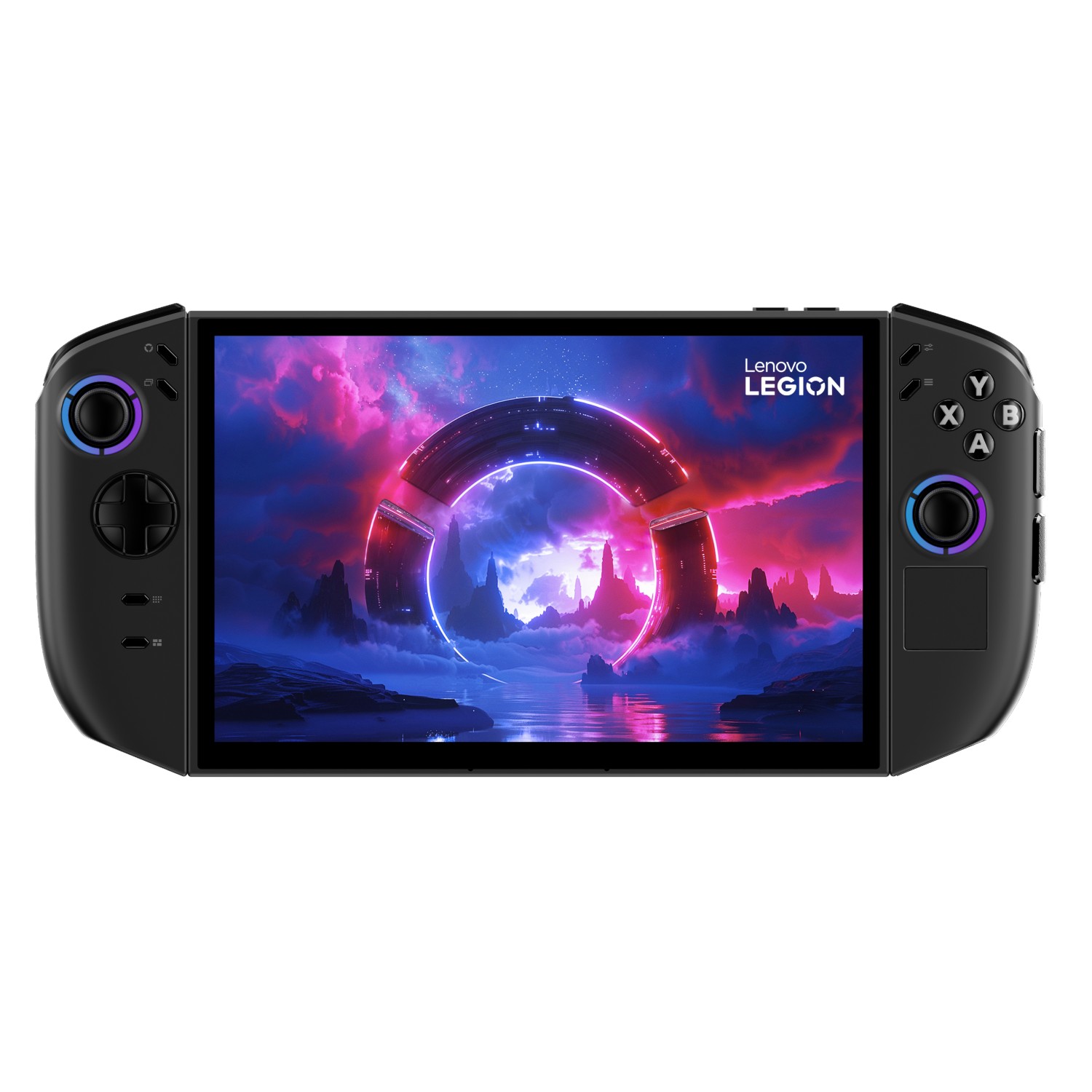 Рендер прототипа Lenovo Legion Go (Gen 2) на белом фоне.