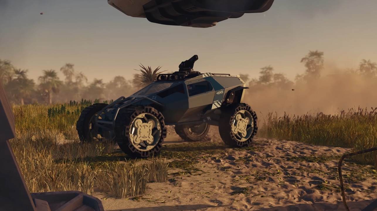 A Deimog vehicle in Starfield