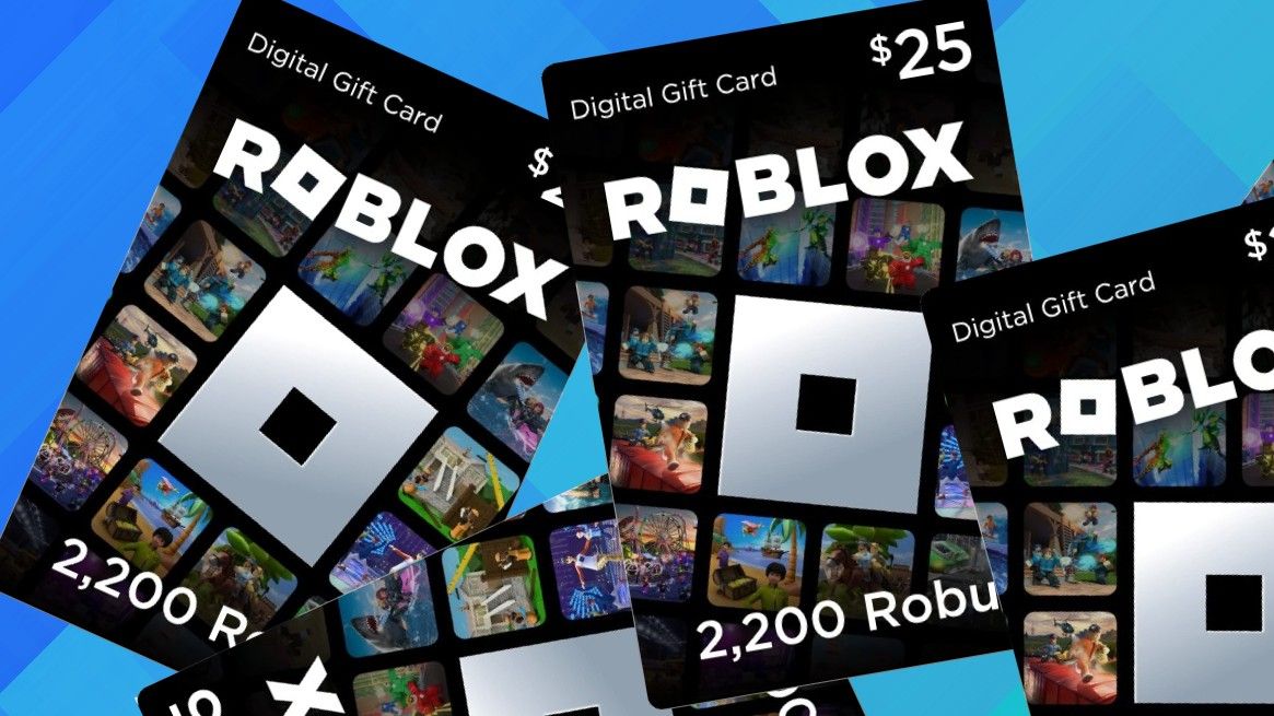 Изображение подарочных карт Roblox Robux для Amazon Prime Day 2024.