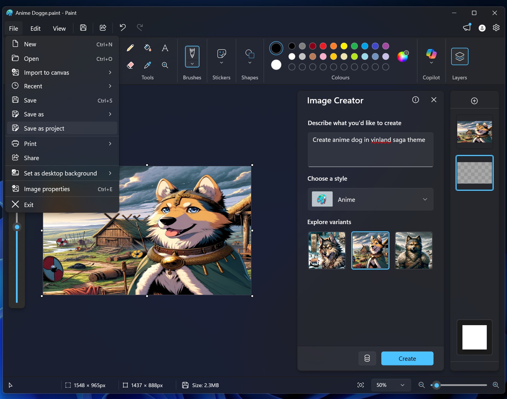 Изображение к статье: MS Paint идёт в ногу со временем: новый формат ".paint" как в Photoshop - Windows 11 на MSReview.net