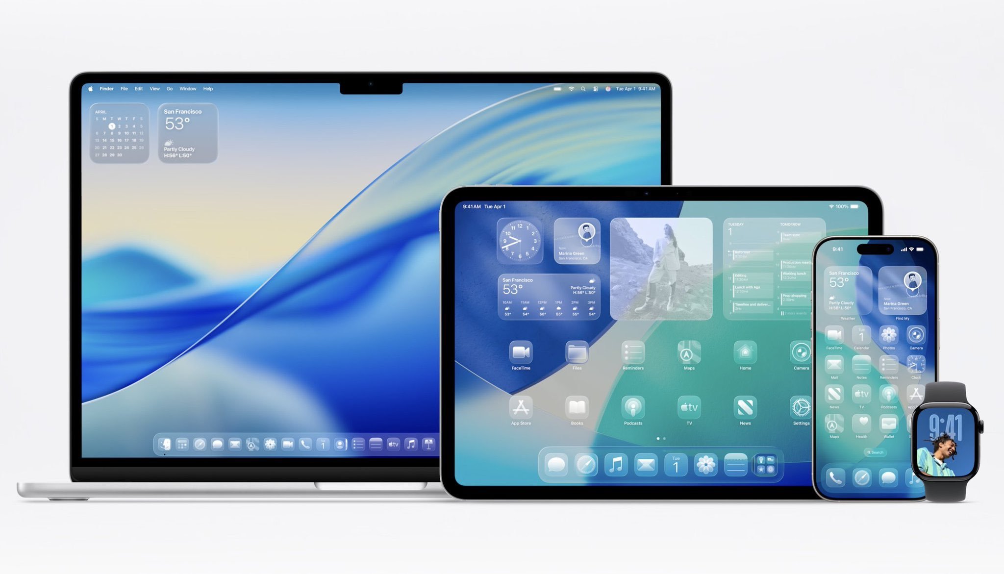 Apple Liquid Glass on Mac, iPad, iPhone, and Watch