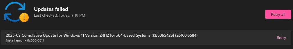 Изображение к статье: Внимание! Сентябрьское обновление Windows 11 вызывает проблемы с видео и играми - Windows 11 на MSReview.net