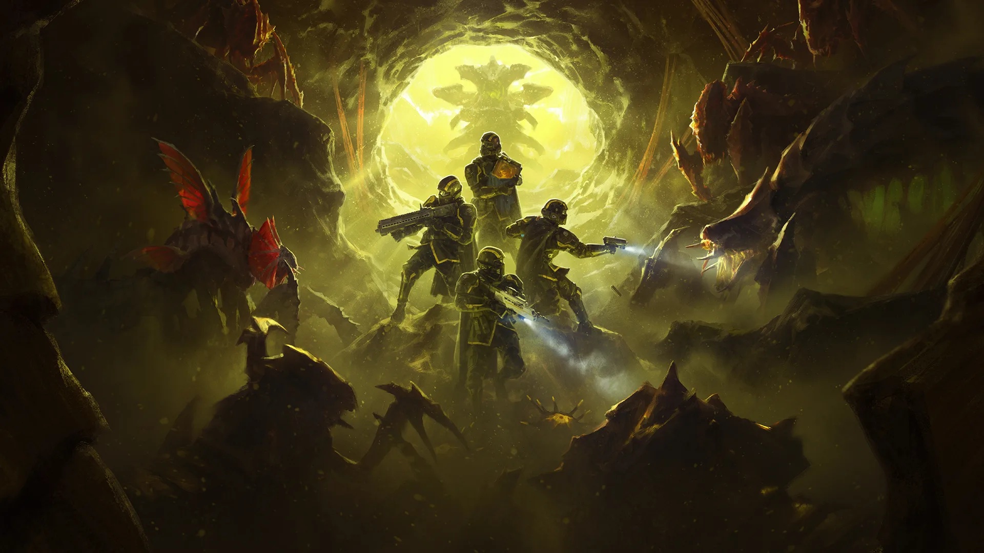 Ключевой арт для Helldivers 2: Into the Unjust