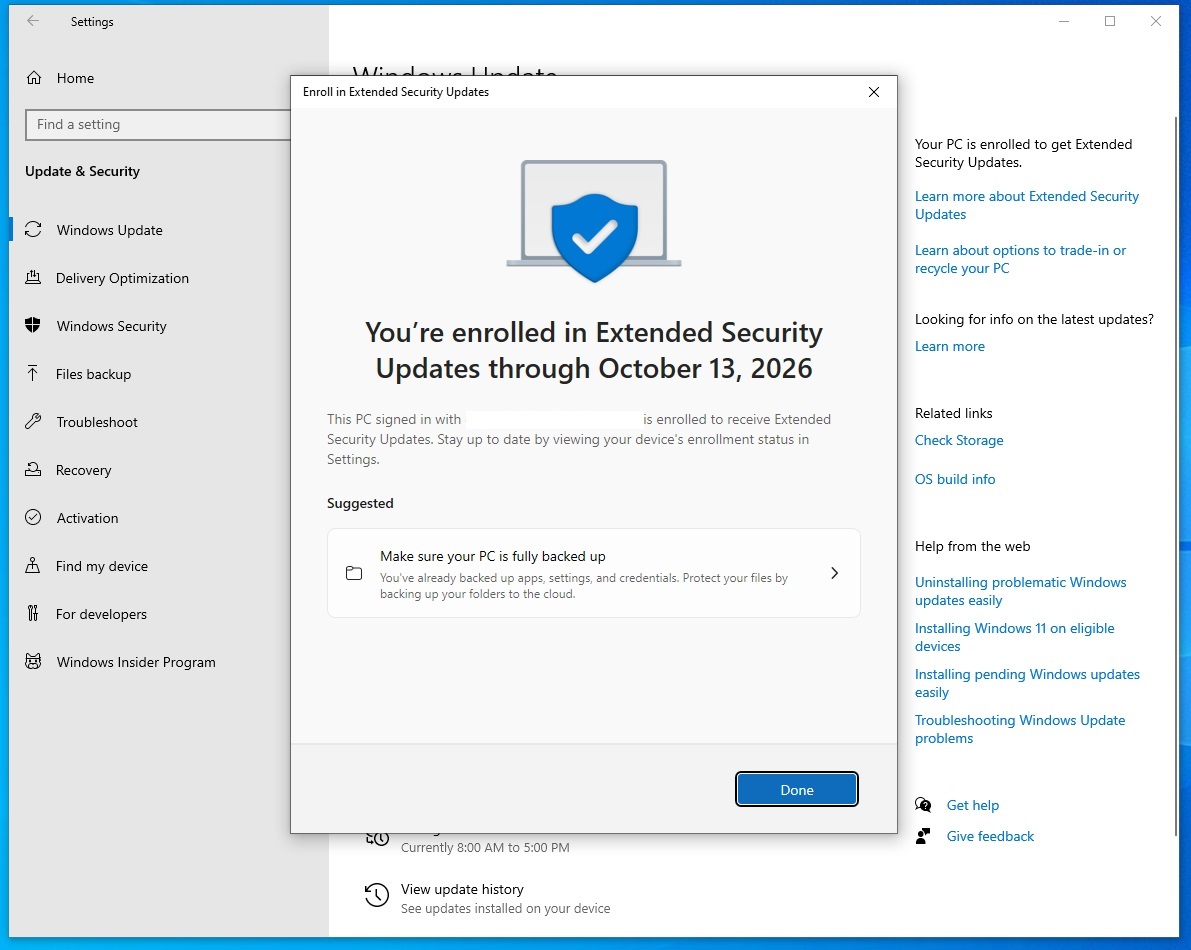 Изображение к статье: Microsoft ставит условие: бесплатные обновления Windows 10 требуют активности вашей учетной записи - Windows-10-news на MSReview.net