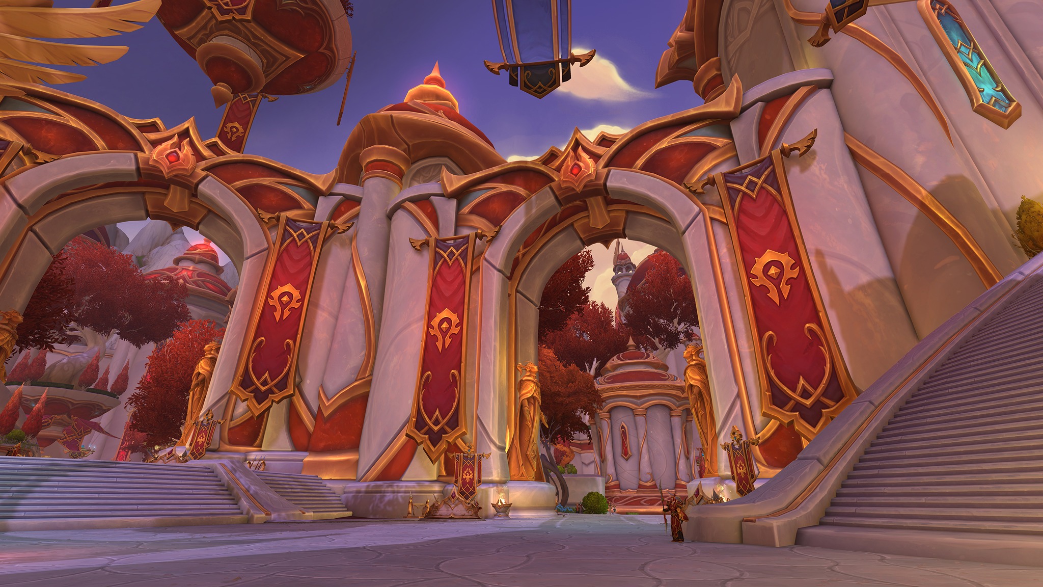 Promotional screenshot of Silvermoon City in World of Warcraft: Midnight