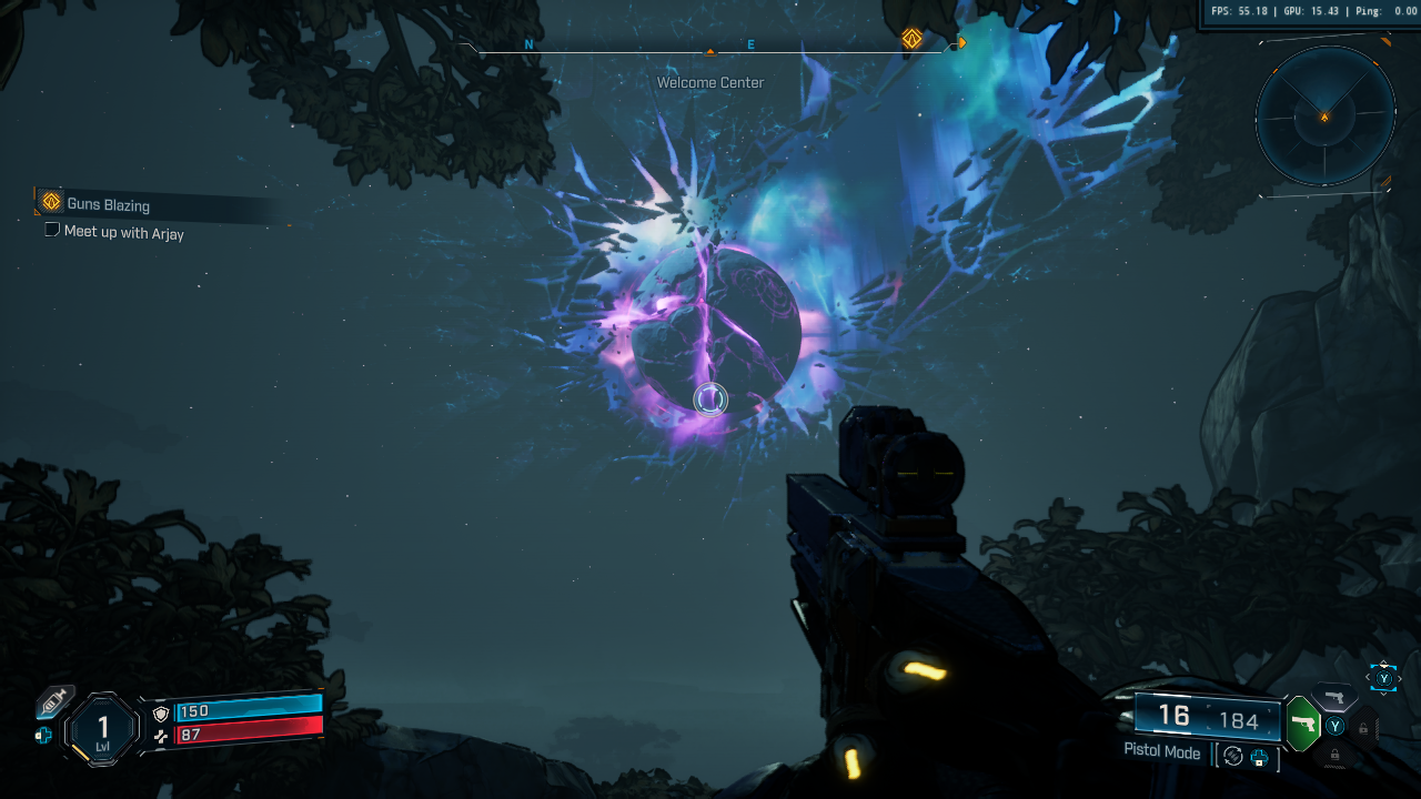 Borderlands 4 running on AMD integrated graphics