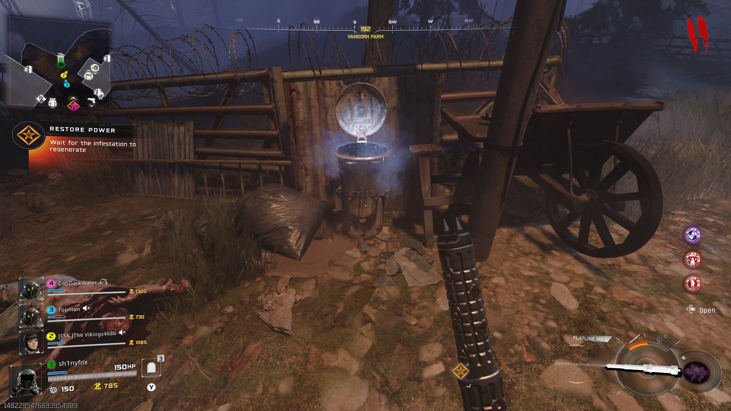Feeding Chompy the trashcan in the Black Ops 7 Zombies beta to hopefully get a Raygun.