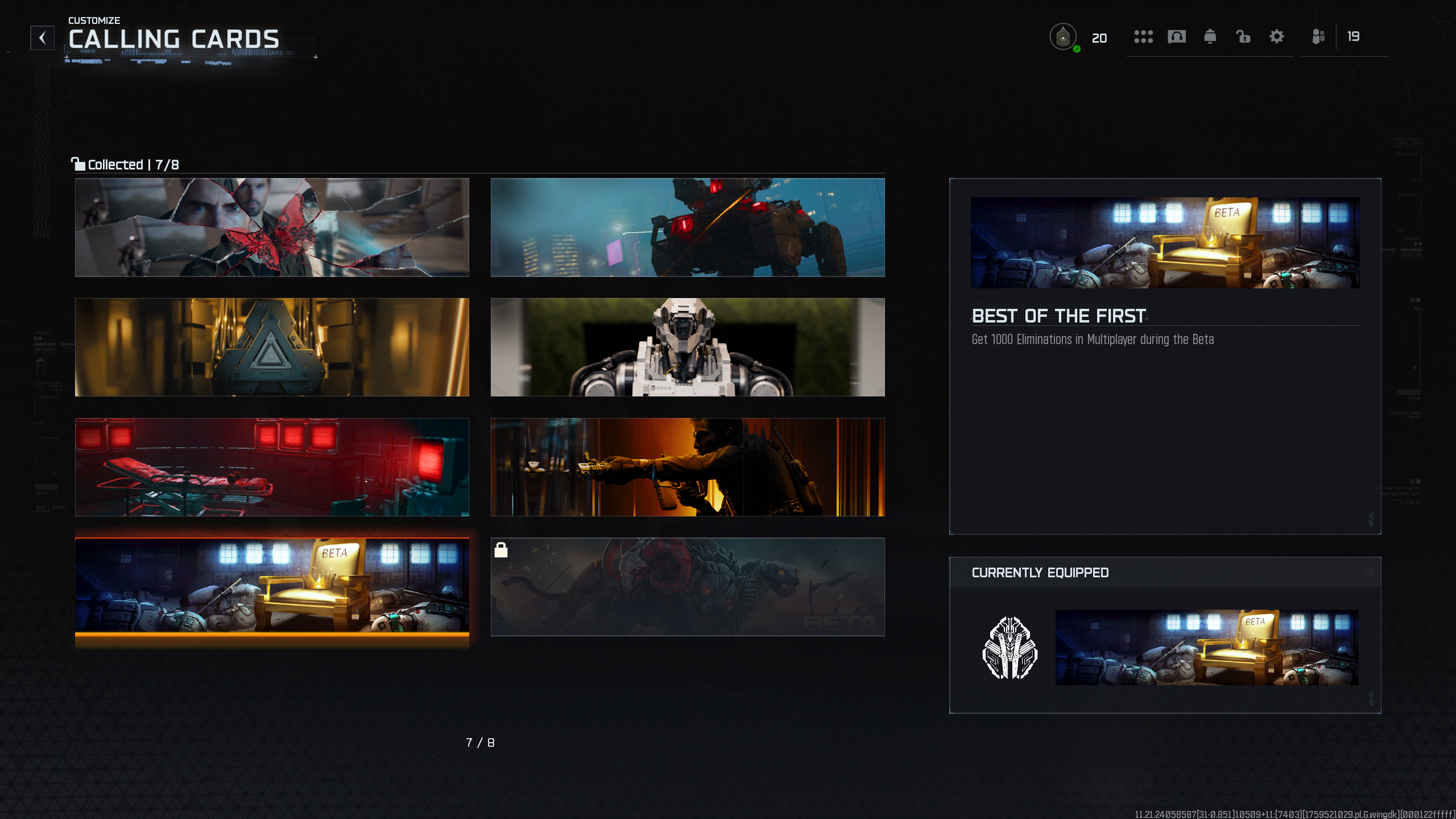 Визитка "Best of the First Dark Ops" в бета-версии Black Ops 7.