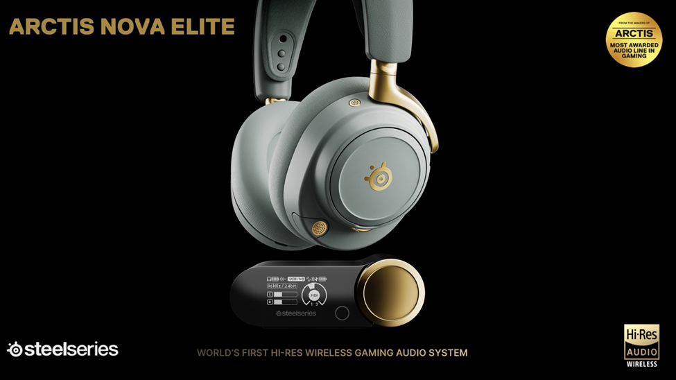SteelSeries Arctis Nova Elite is the first hi-res gaming audio system.