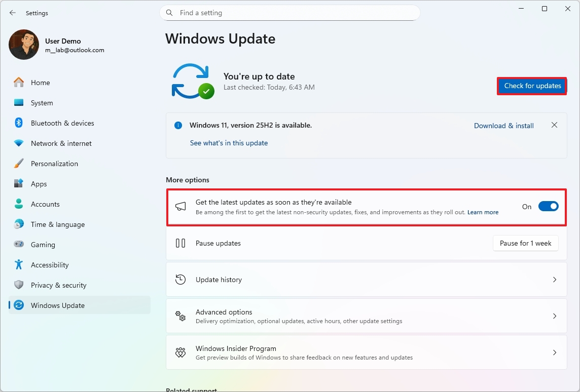 Windows 11 check for updates