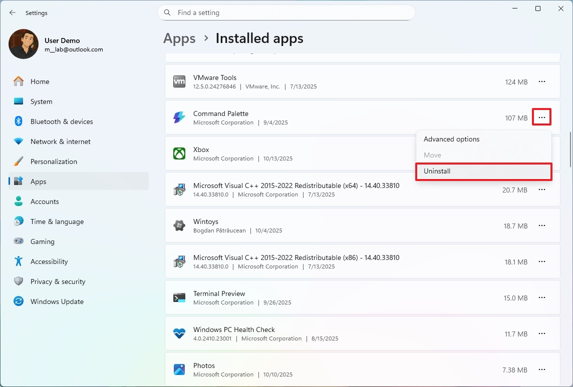 Uninstall apps from Xbox Ally