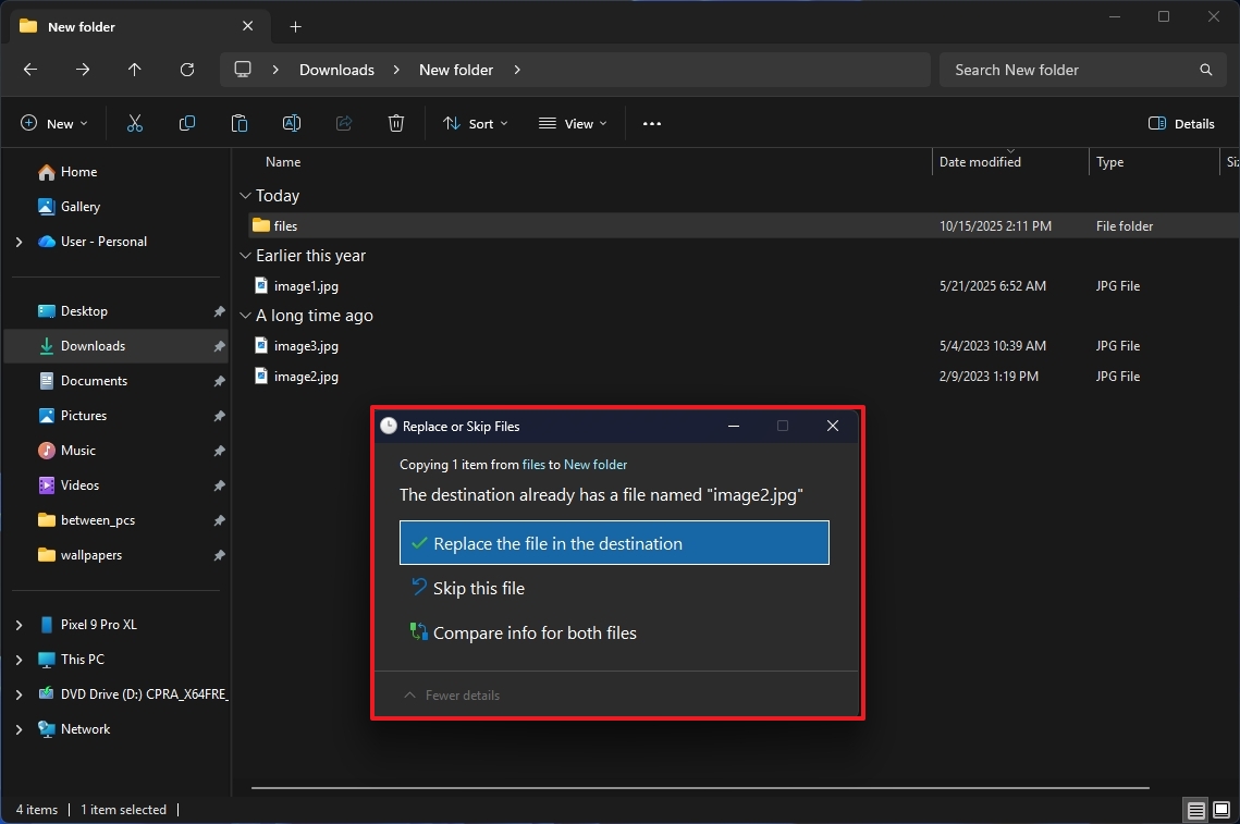 File Explorer new dark mode changes