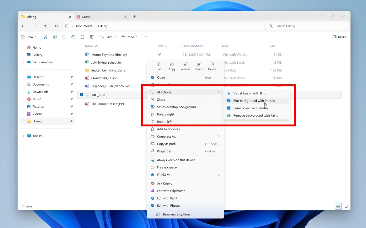 Windows 11 научится творить чудеса прямо в проводнике: ИИ на подхвате!
