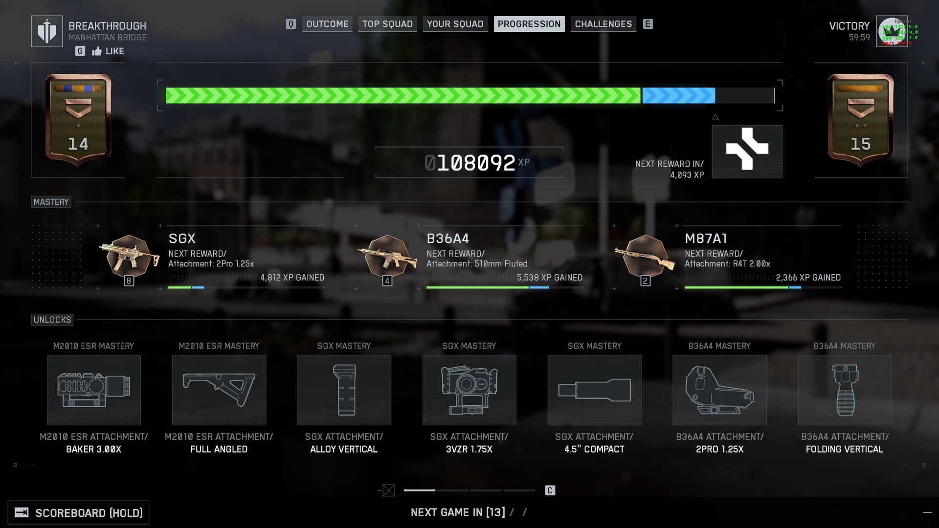 Скриншот экрана окончания игры Battlefield 2042