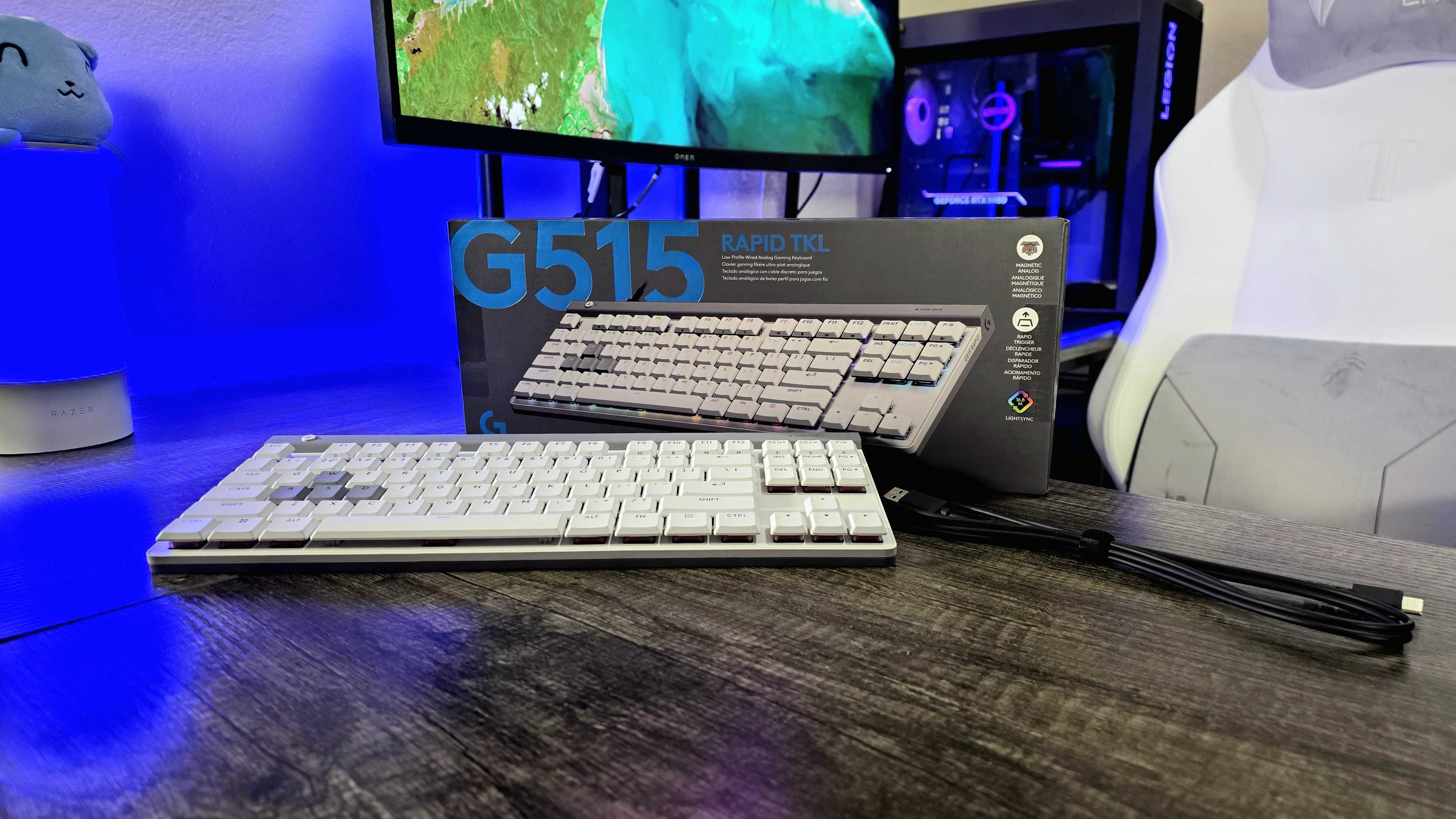 Изображение игровой клавиатуры Logitech G515 RAPID TKL.
