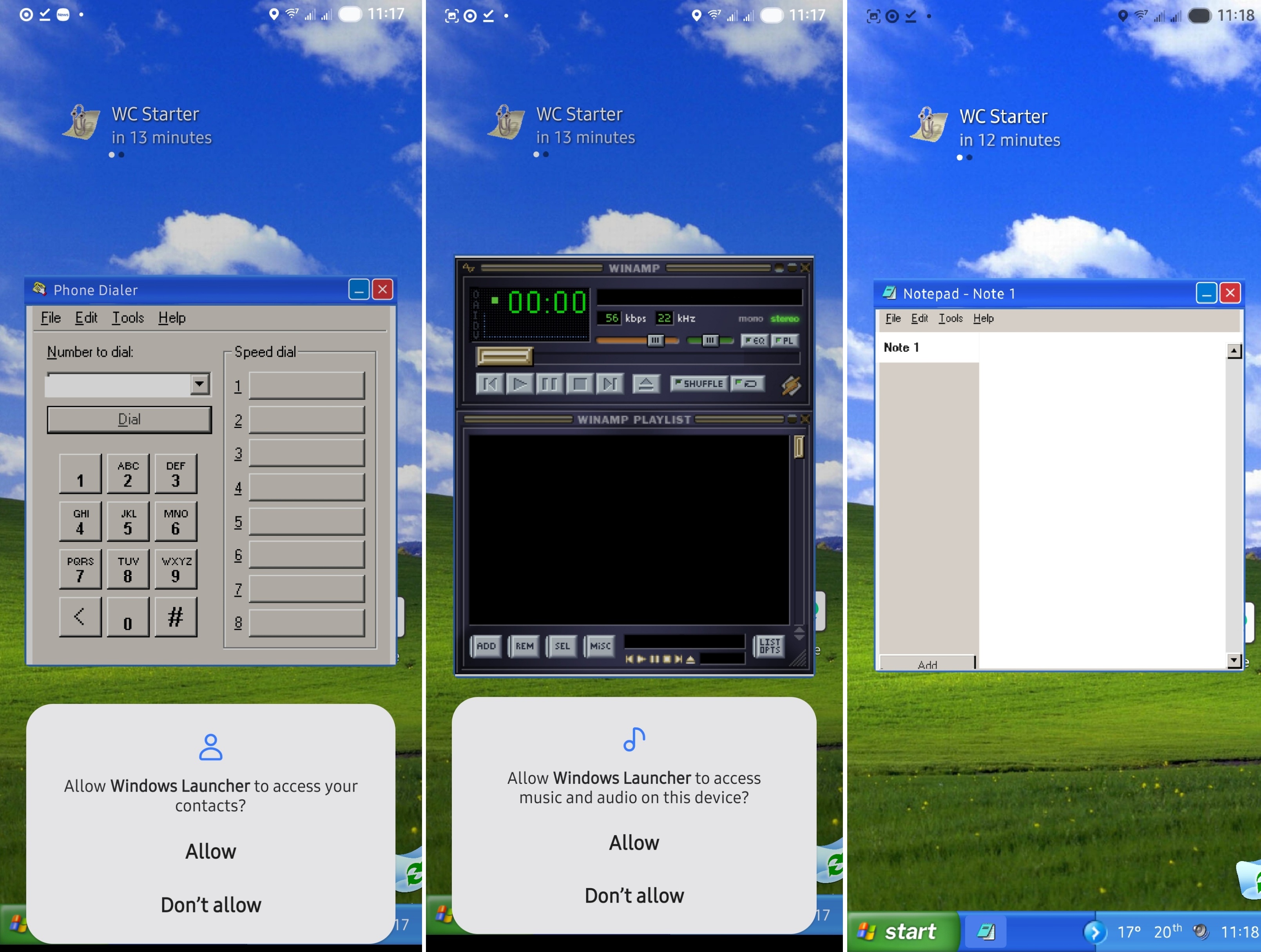 Скриншоты воссозданной нативной Windows XP