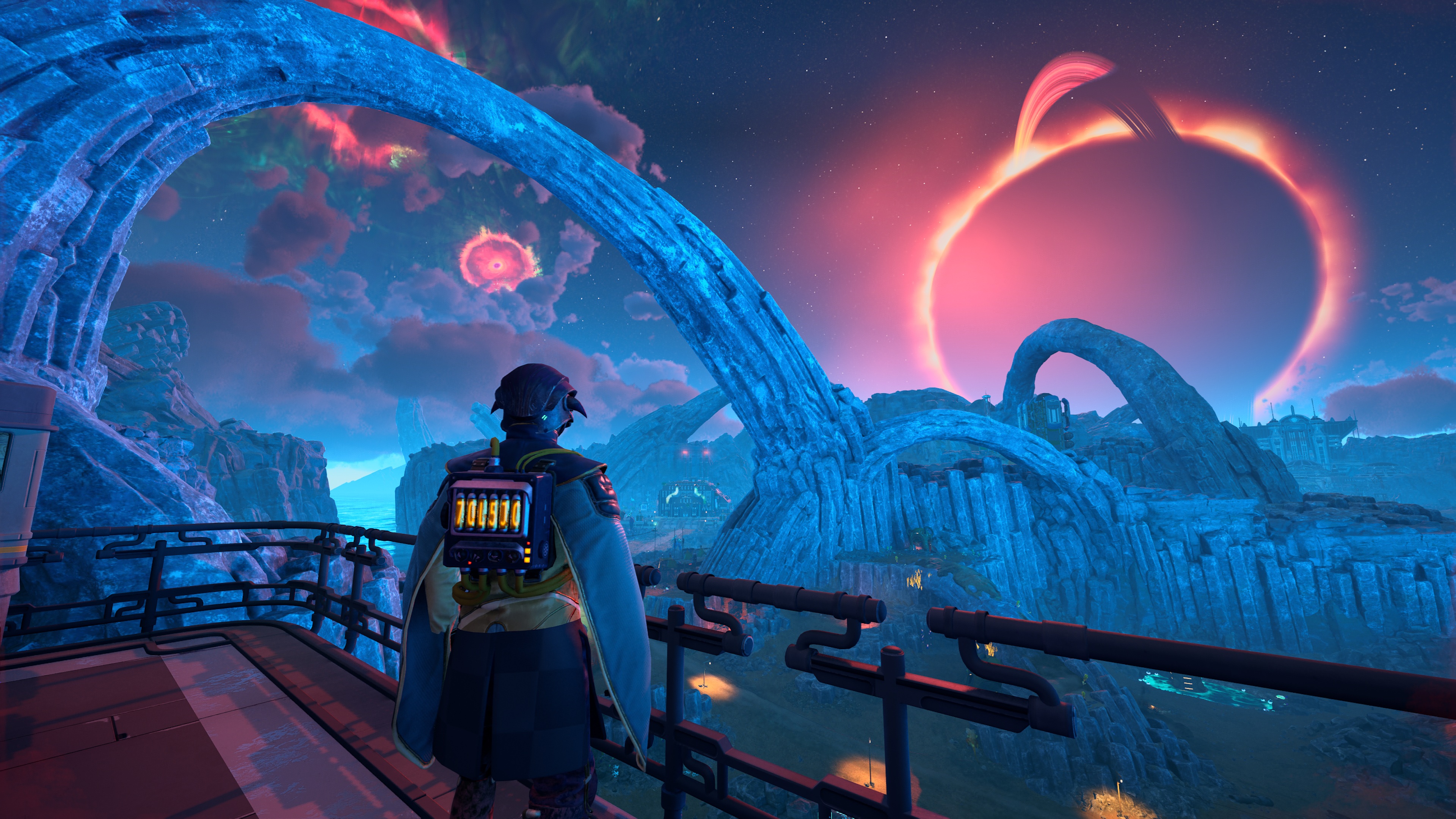 Снимок планеты с затмением в The Outer Worlds 2