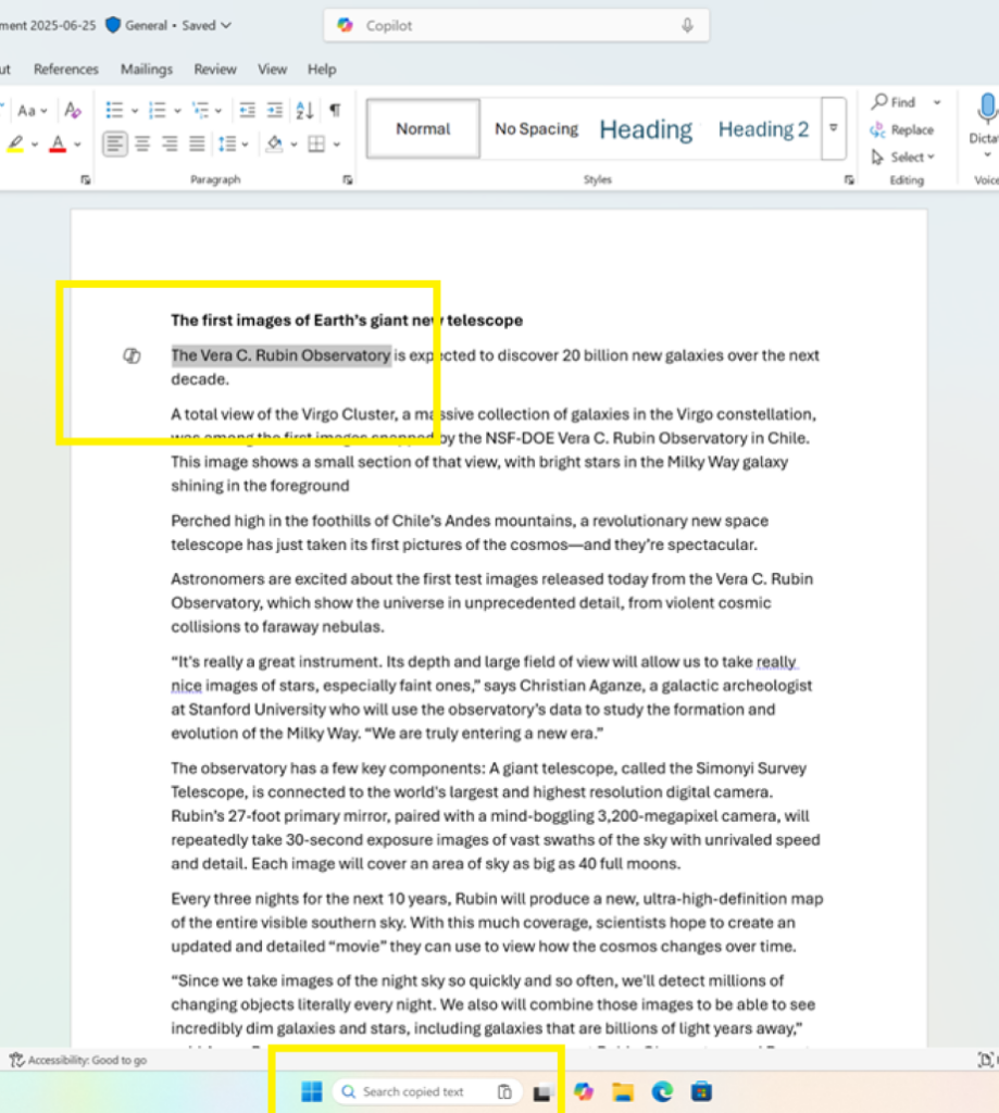 Изображение к статье: Windows 11 Insider Preview Build 26220.6982 (Dev Channel): копируйте и ищите, настраивайте голосовой ввод и получайте проактивную диагностику памяти - Windows 11 на MSReview.net