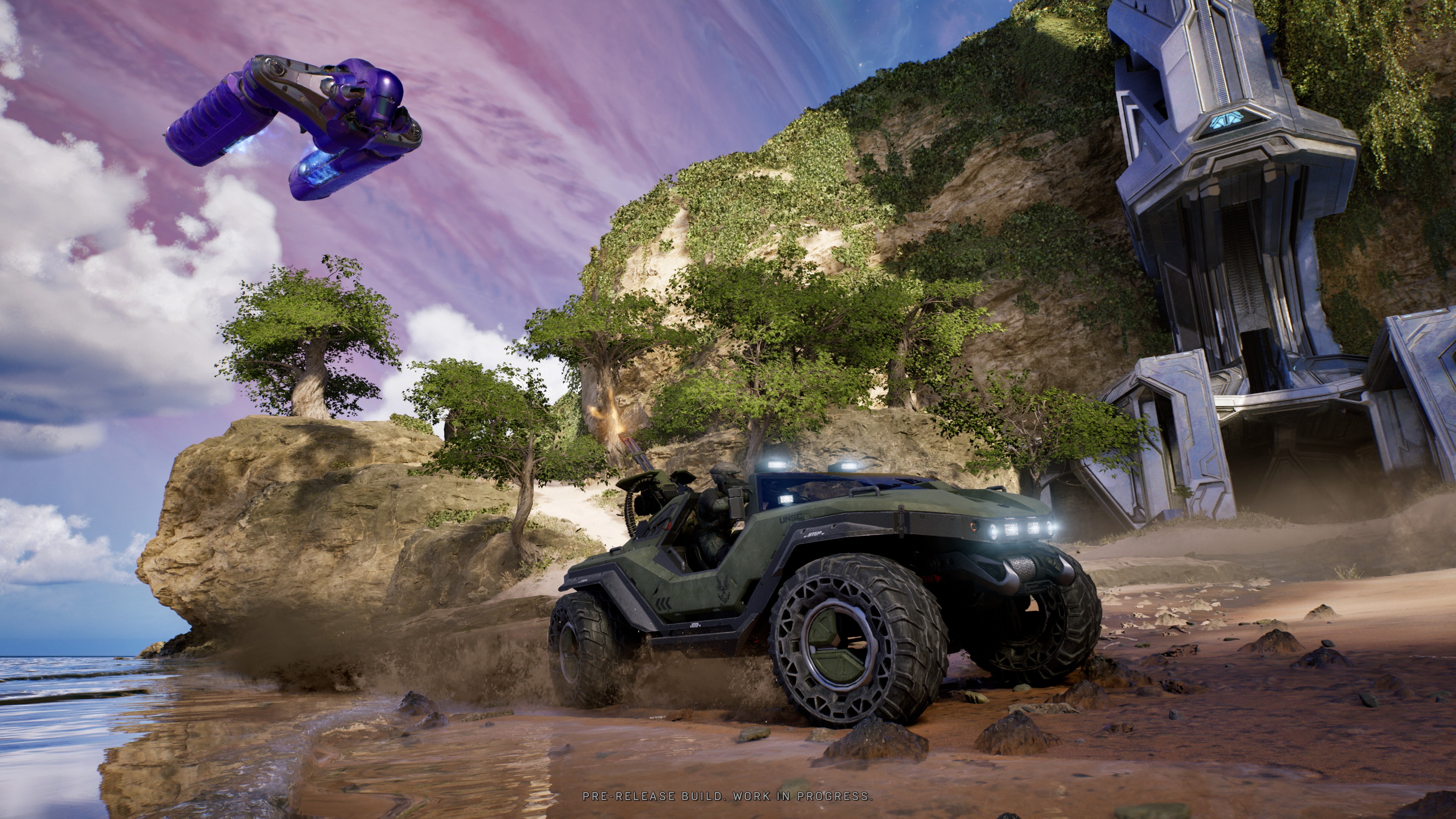 Шаттл "Дух" и Warthog в Halo: Campaign Evolved