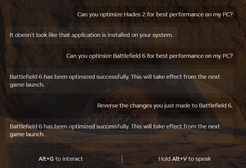 NVIDIA Project G-Assist