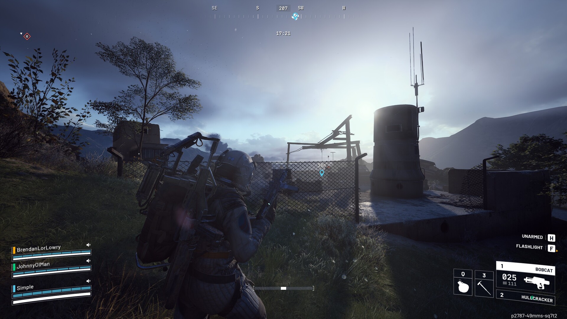 Скриншот ARC Raiders с игроком на открытой местности.