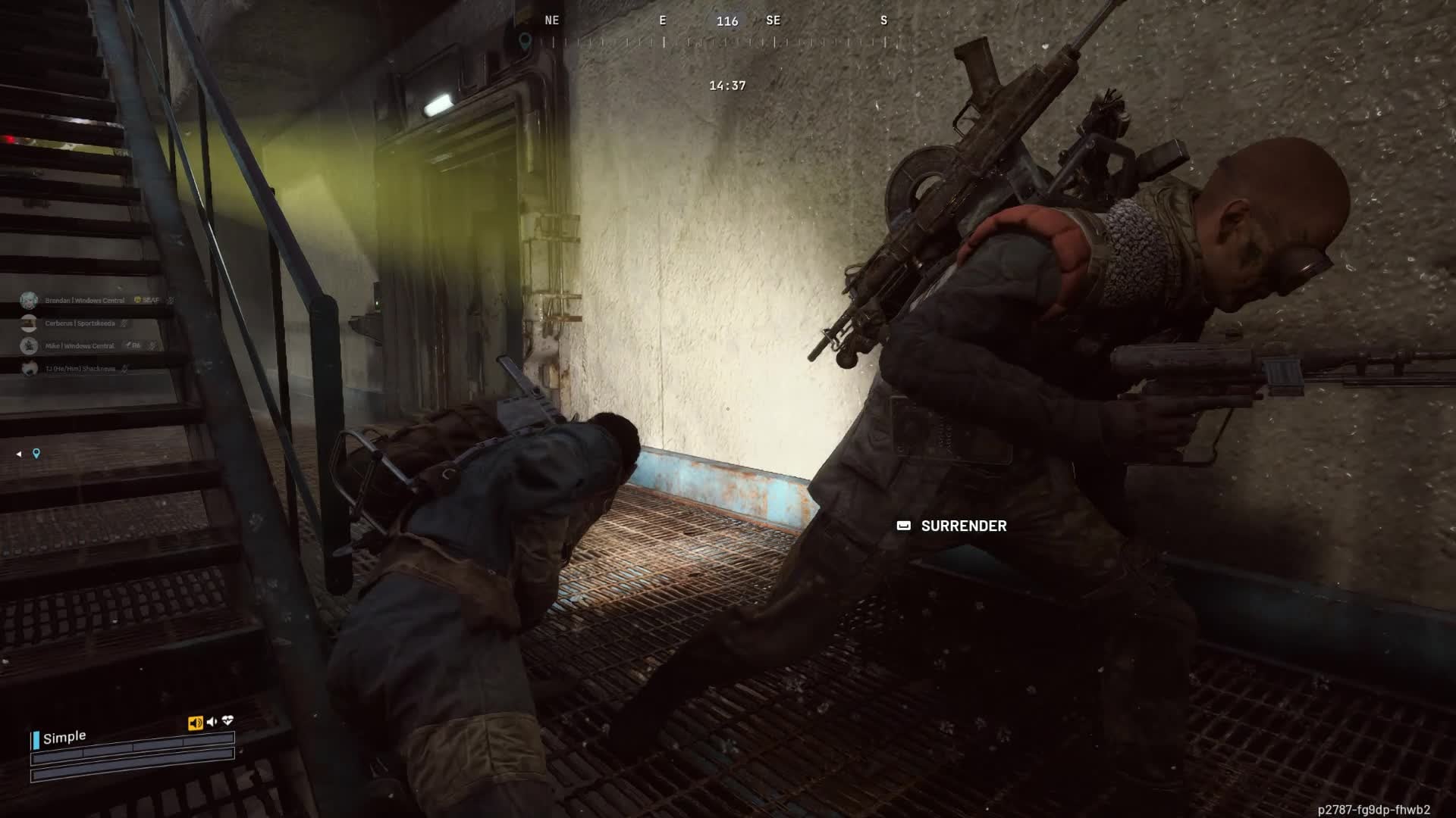 Скриншот ARC Raiders с игроком в состоянии нокдауна.