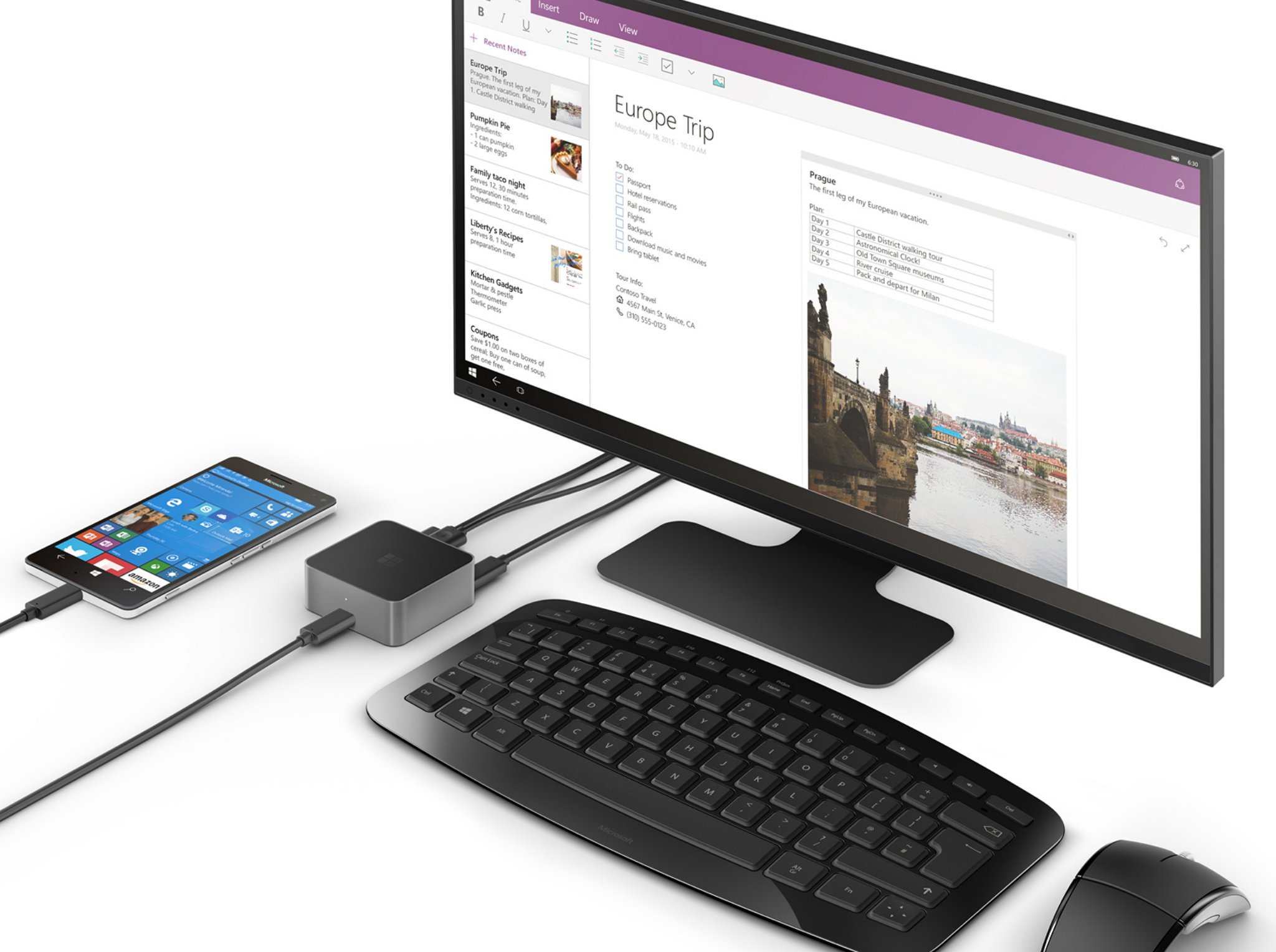 Microsoft Display Dock using continuum
