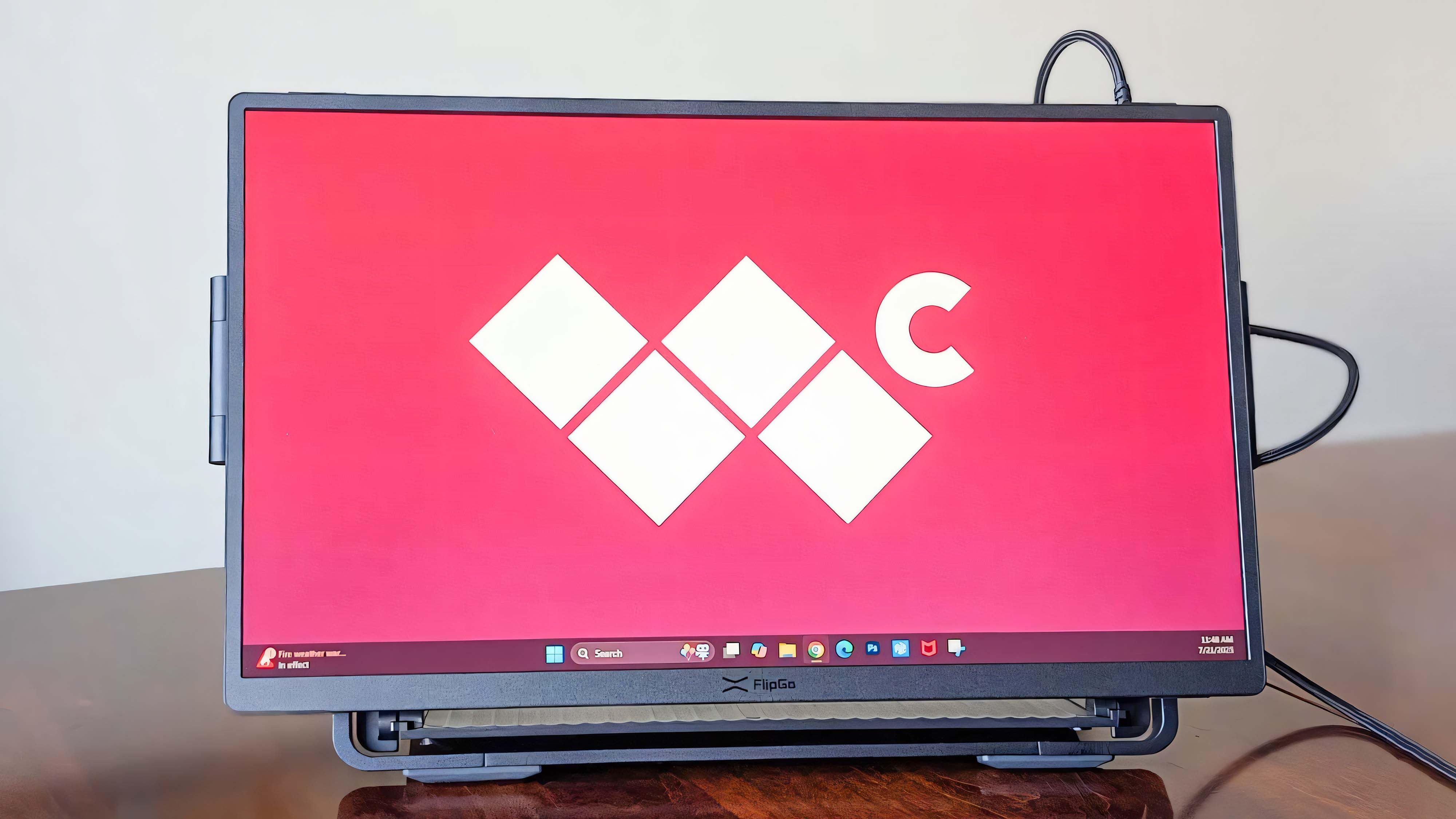 JSAUX FlipGo Horizon с одним экраном в ландшафтном режиме