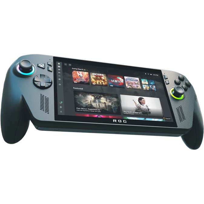 ROG Xbox Ally X on white background.