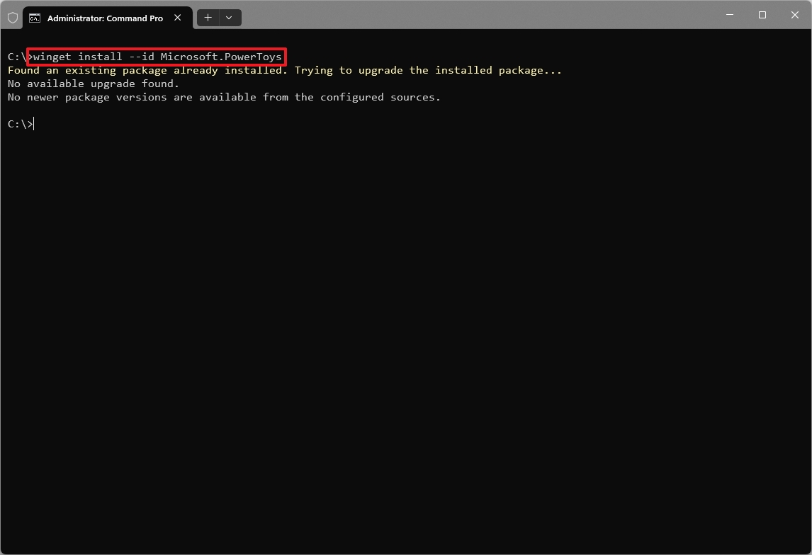 winget install PowerToys