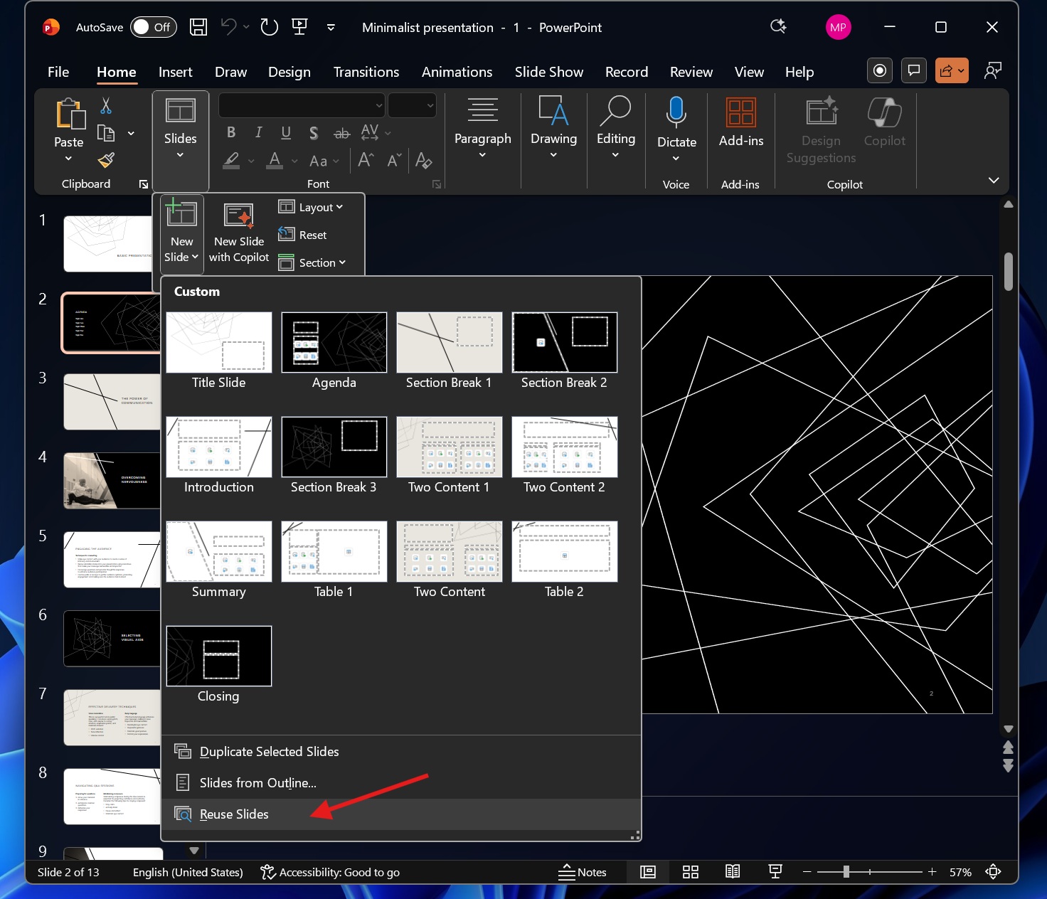 Изображение к статье: Microsoft выпиливает удобную функцию из PowerPoint: прощаемся с "Повторным использованием слайдов" - Office 2021 на MSReview.net