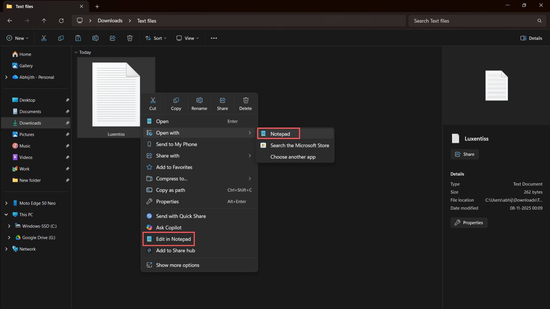 Как убрать «Правку в Блокноте» из меню Windows 11: спасение от бардака