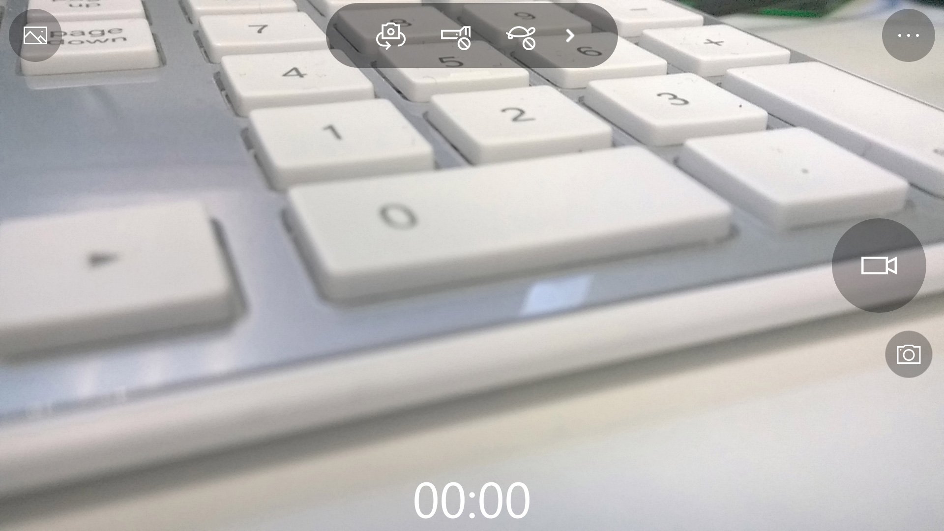 Screenshot of Windows Camera app