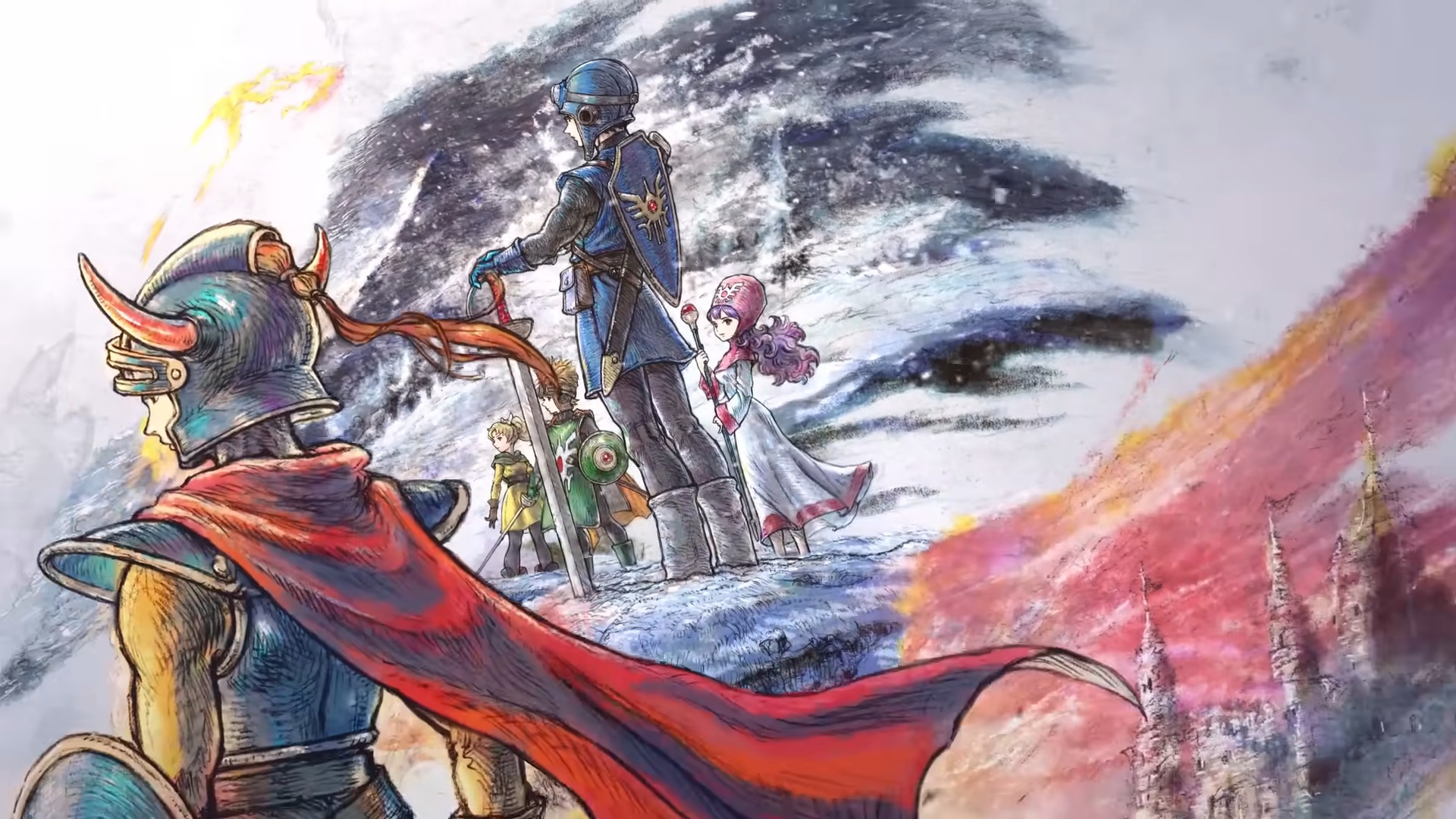 Ключевой арт Dragon Quest I & II HD-2D Remake