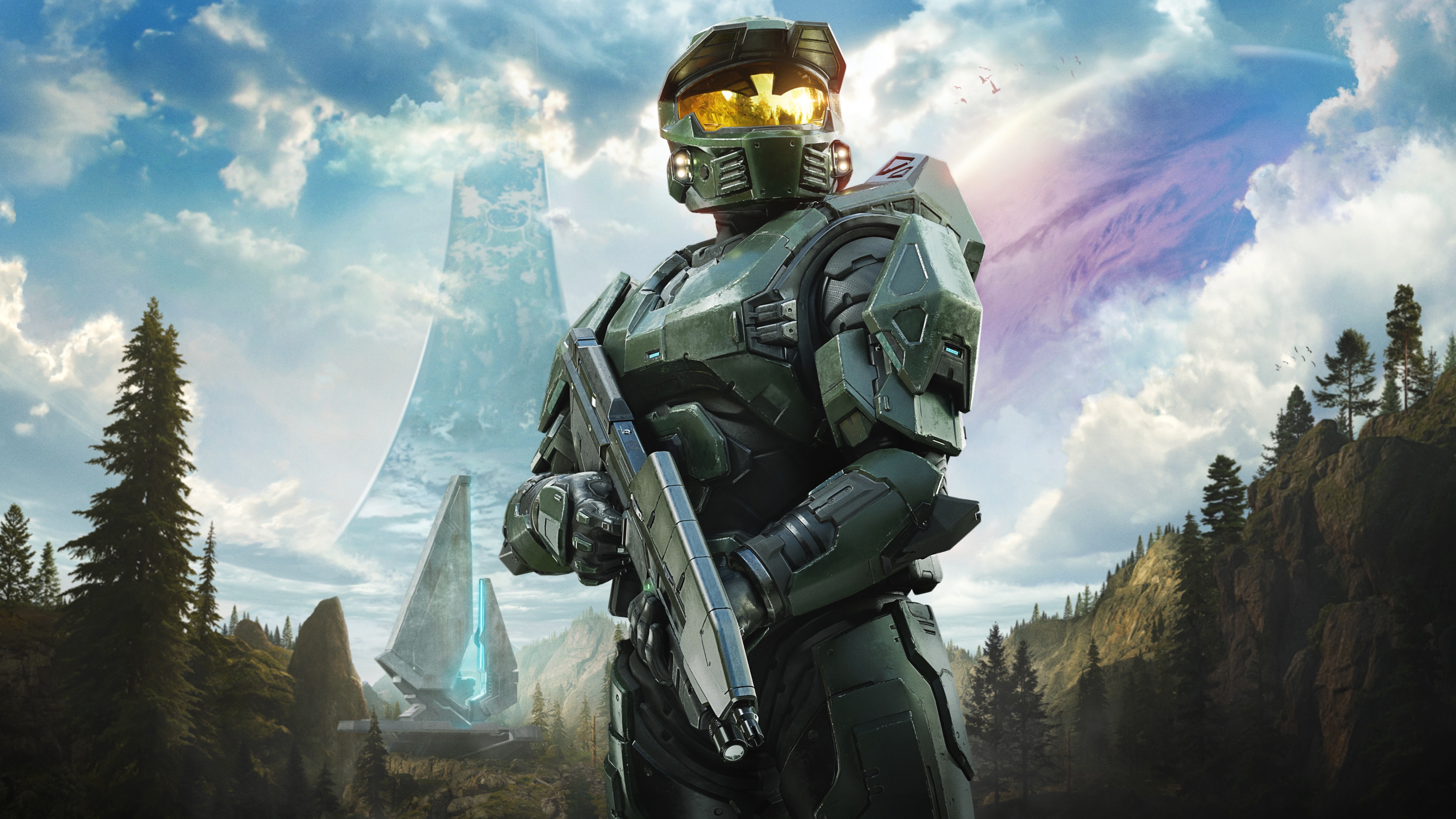Key art for Halo: Campaign Evolved, showing Master Chief