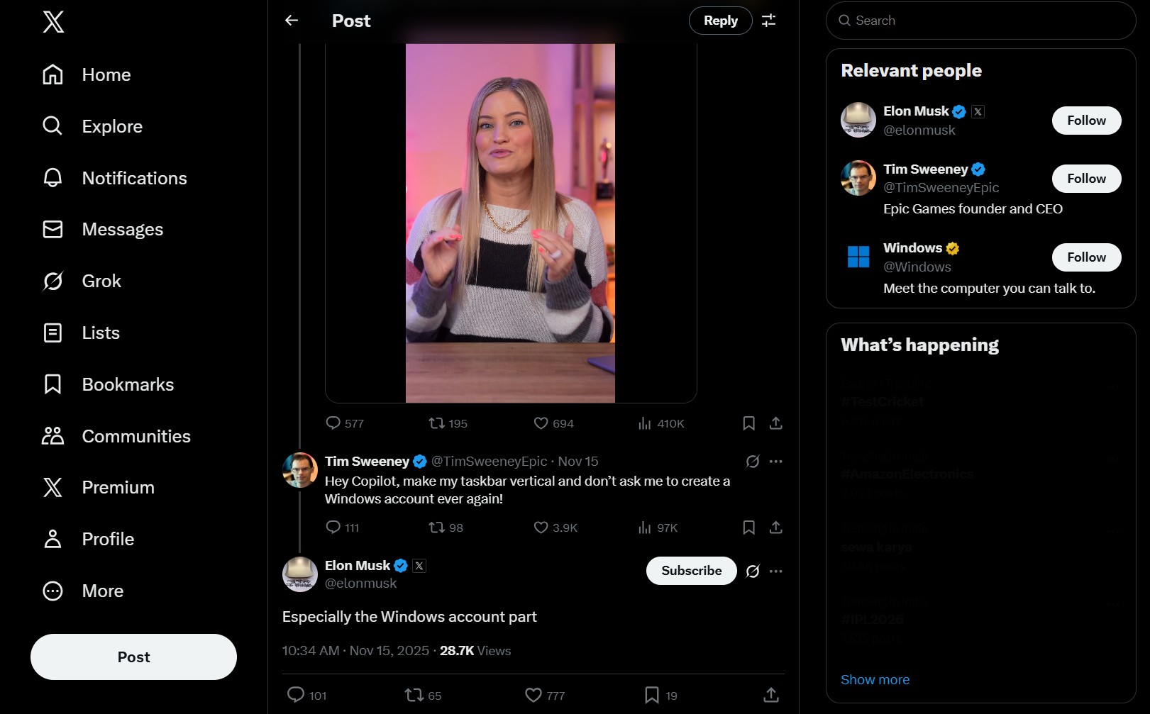 Изображение к статье: Суини и Маск против Microsoft: "Эй, Copilot!" вызвало бурю негодования - Windows 11 на MSReview.net