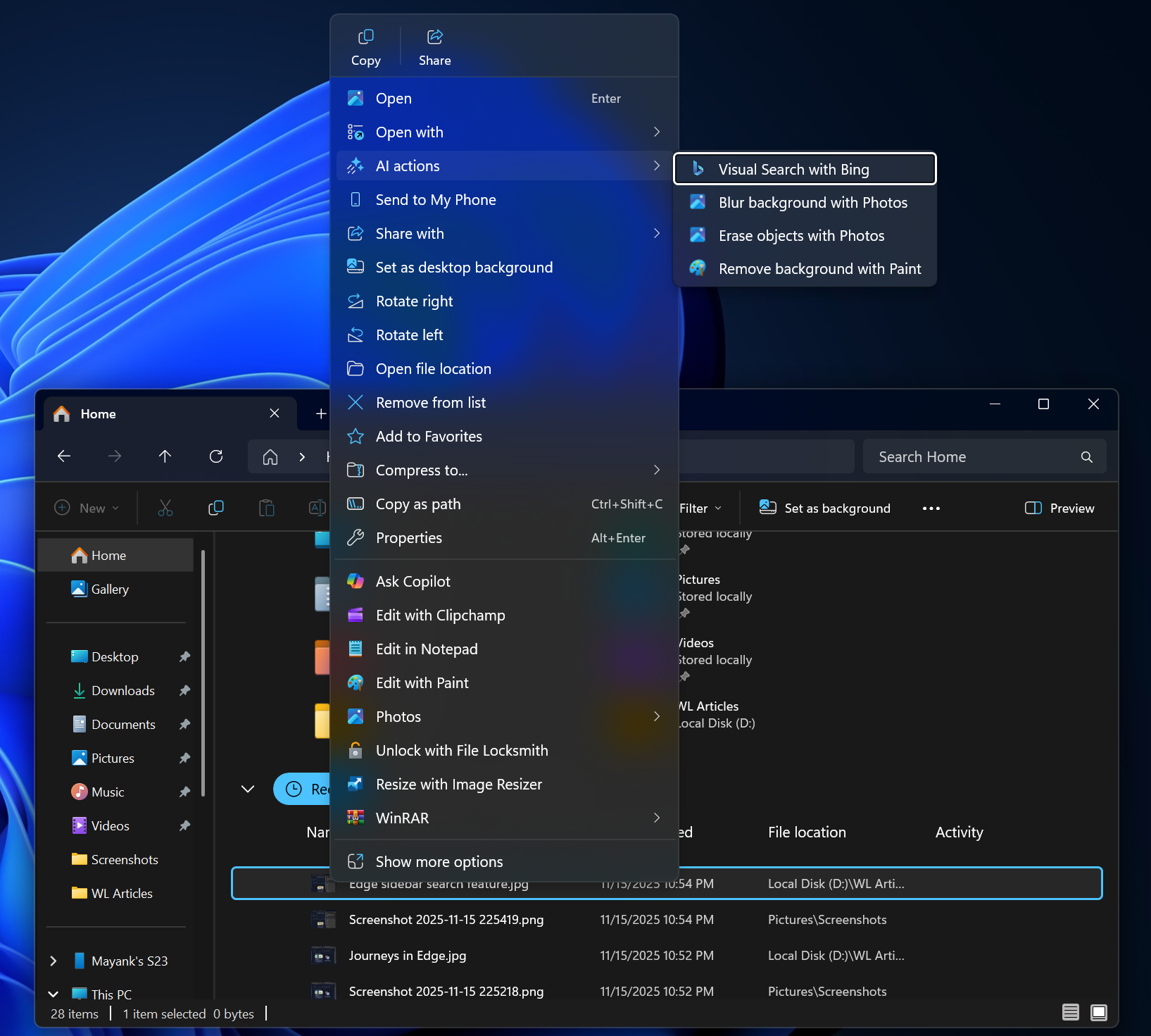 Windows 11: ИИ-приложения получат прямой доступ к вашим файлам через Проводник!