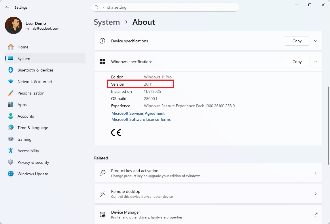 Windows 11 version 26H1