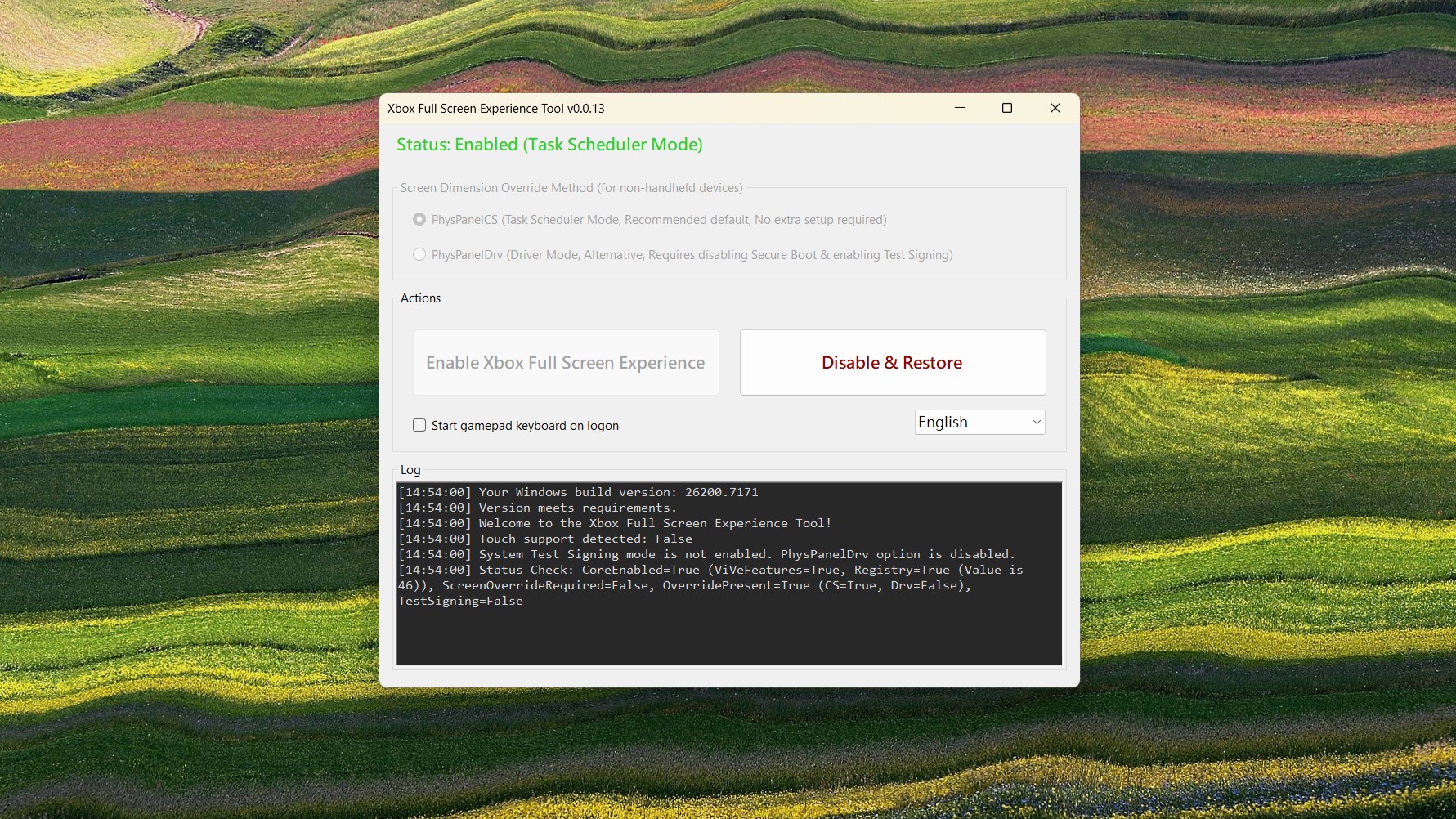 The Xbox Full Screen Experience Tool enables the handheld optimizations on any Windows 11 PC.
