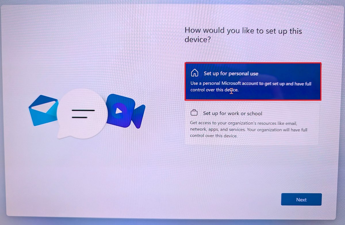 Copilot+ PC OOBE Set up for personal use