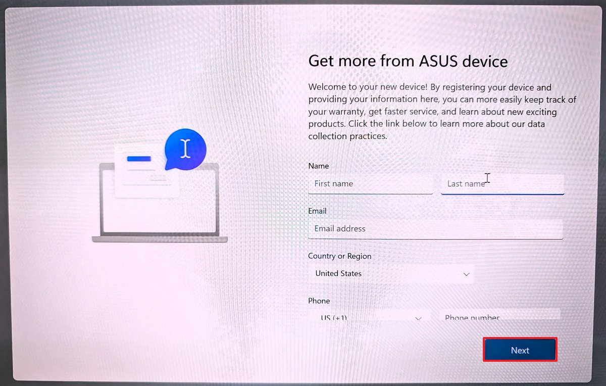 Copilot+ PC OOBE OEM registration