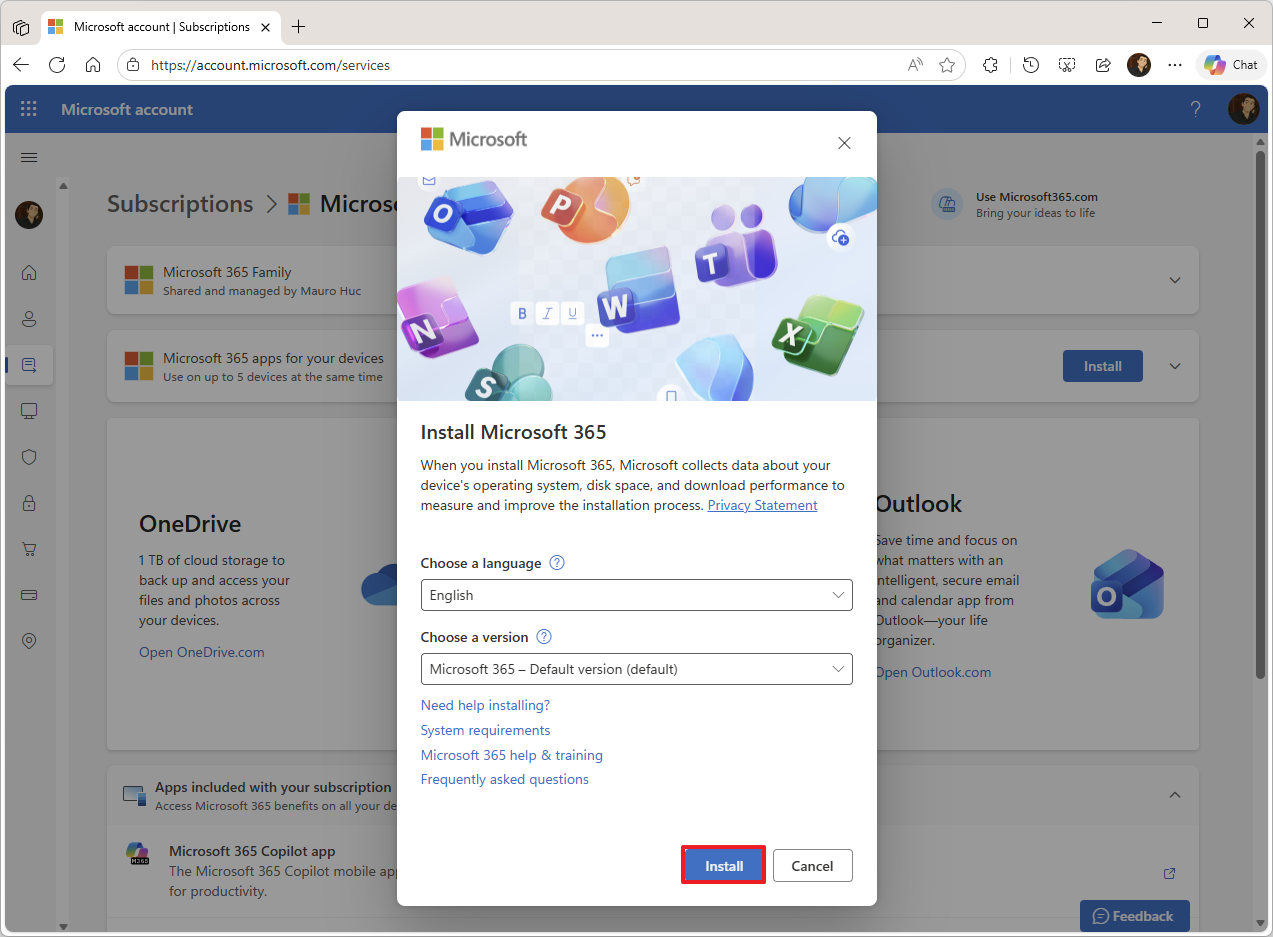 Office 365 installer