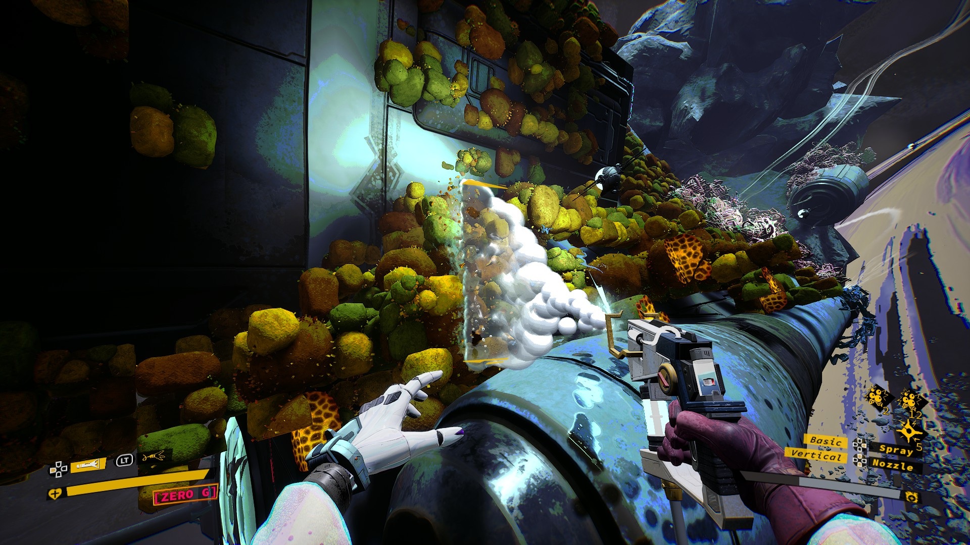 Ambrosia Sky spaceship being powerwashed