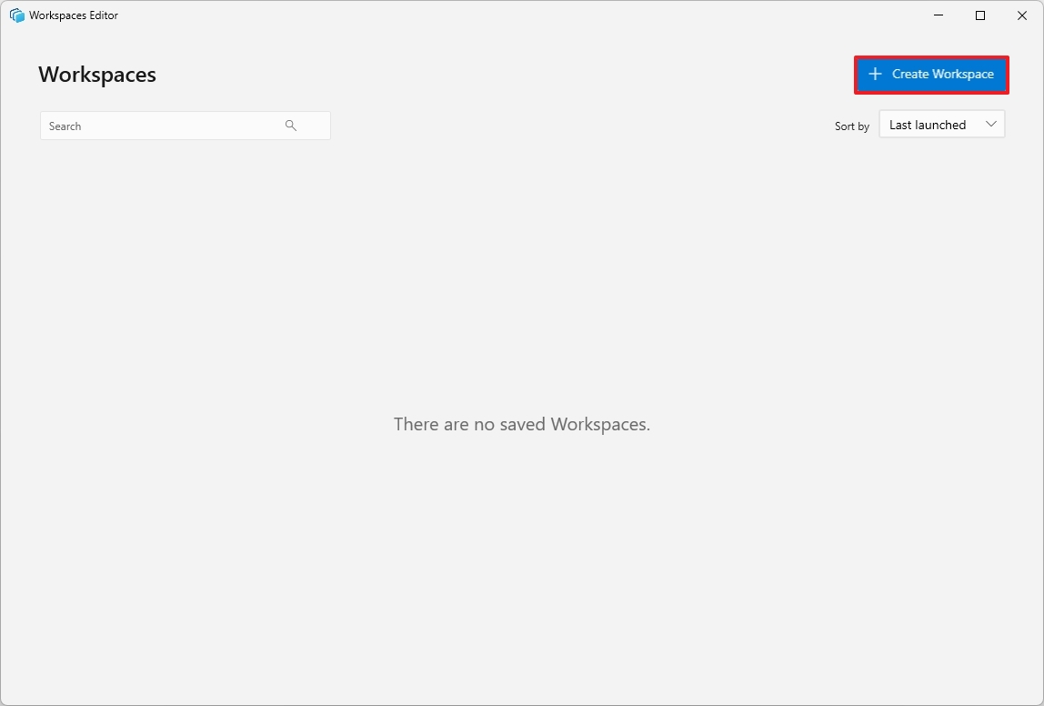 PowerToys create Workspace