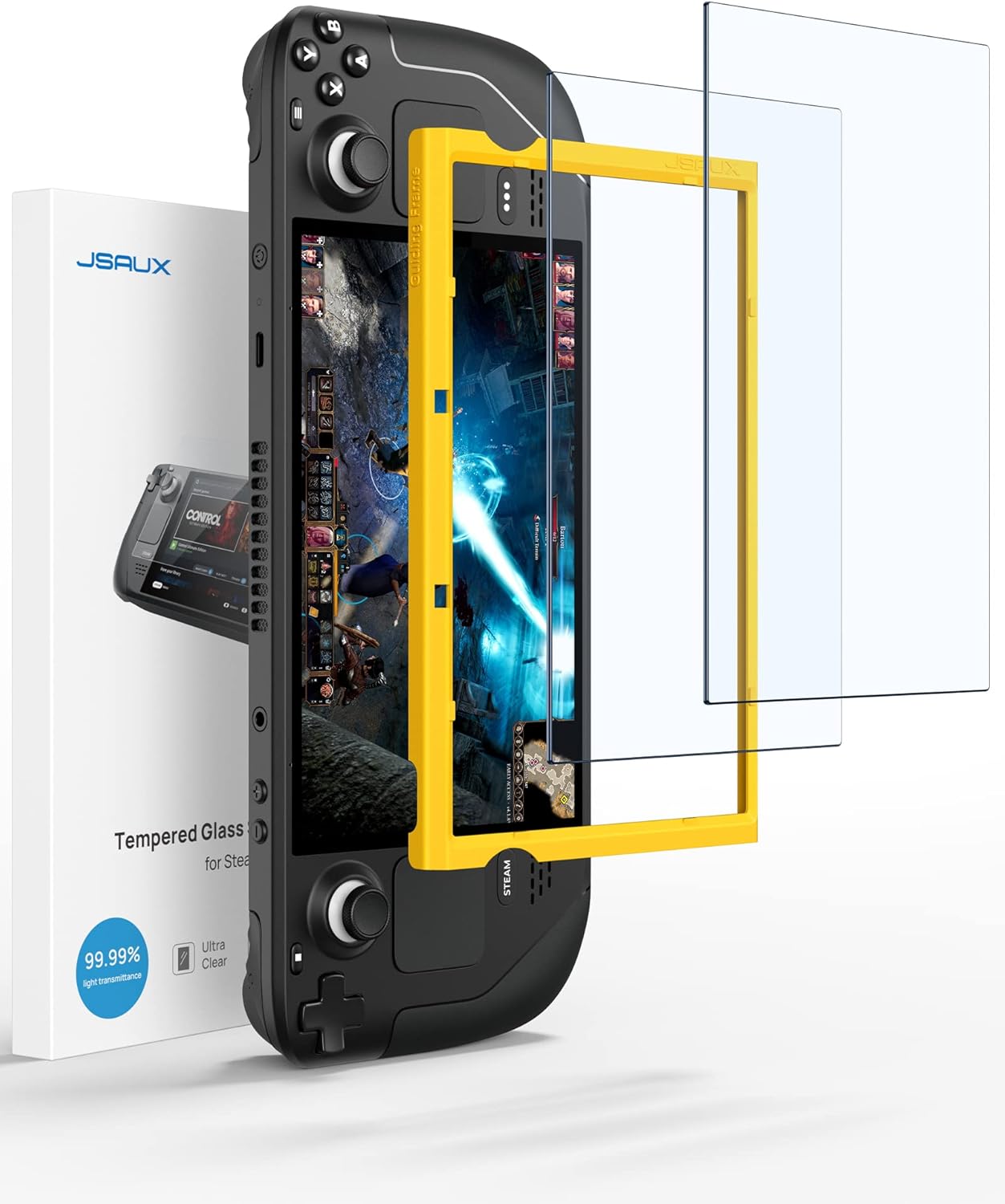JSAUX Transparent Screen Protector for Steam Deck