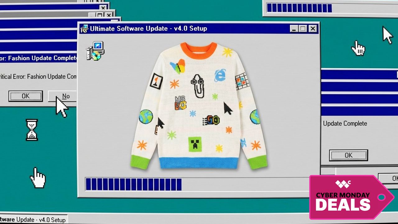 Изображение к статье: Ограниченное издание Windows Ugly Sweater от Microsoft 2025 года отмечает 50-летие ностальгии по Clippy, DOS, MSN и многим другим — и его быстро распродадут, так чт - Microsoft на MSReview.net