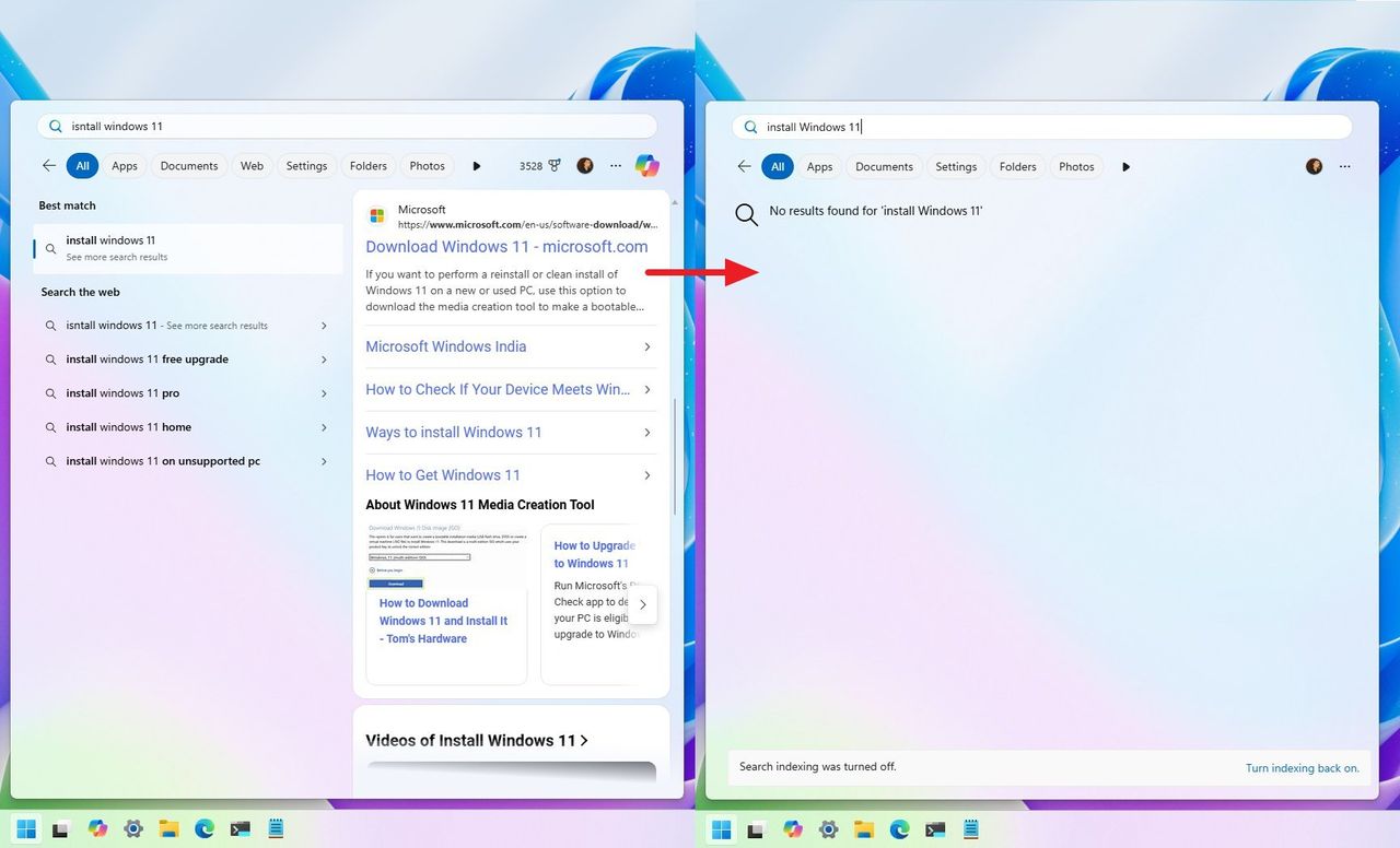 Изображение к статье: Как отключить интернет-результаты в поиске Windows 11 - Windows 11 на MSReview.net