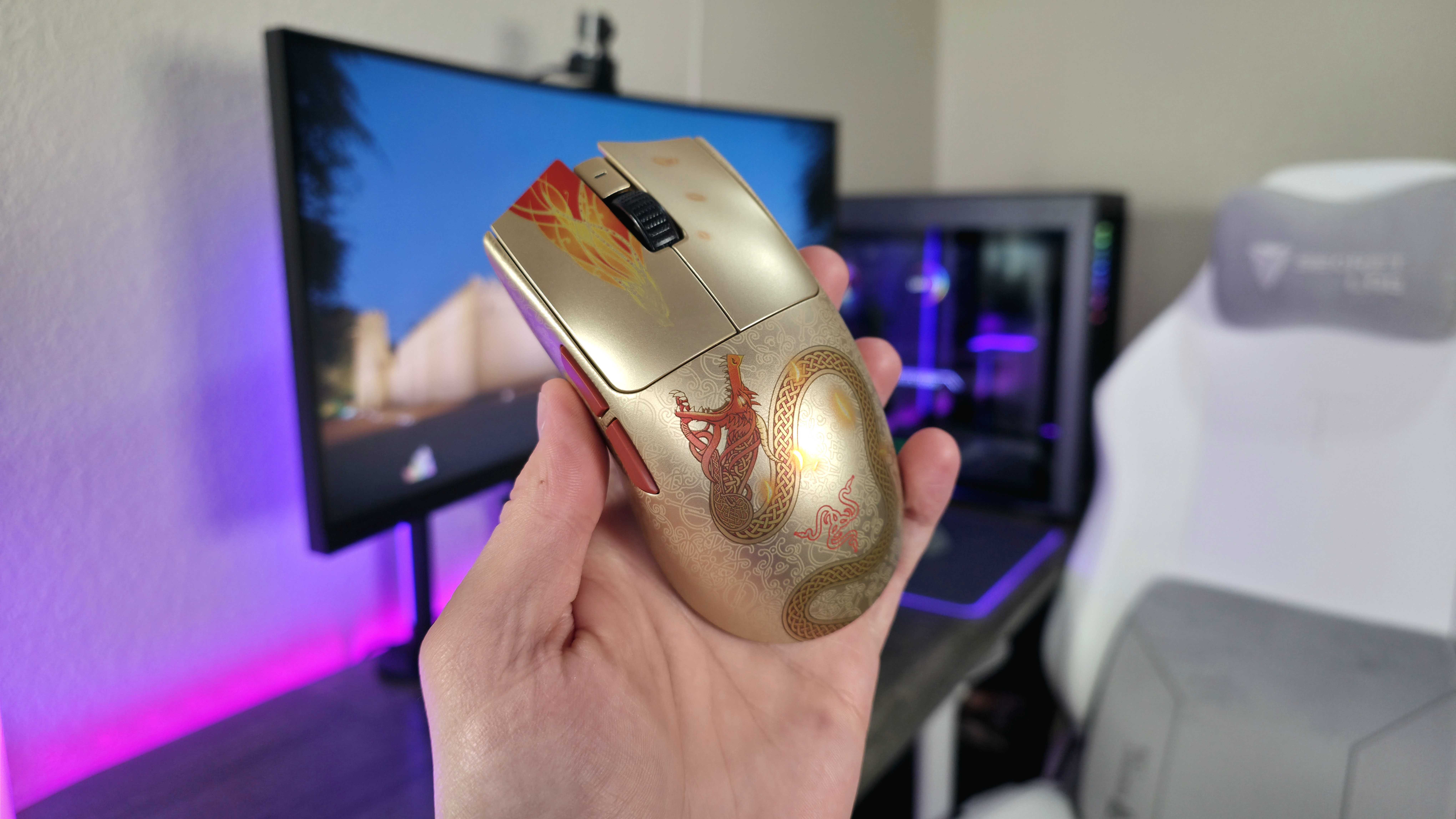 Image of the Razer Counter-Strike 2 Dragon Lore Collection.