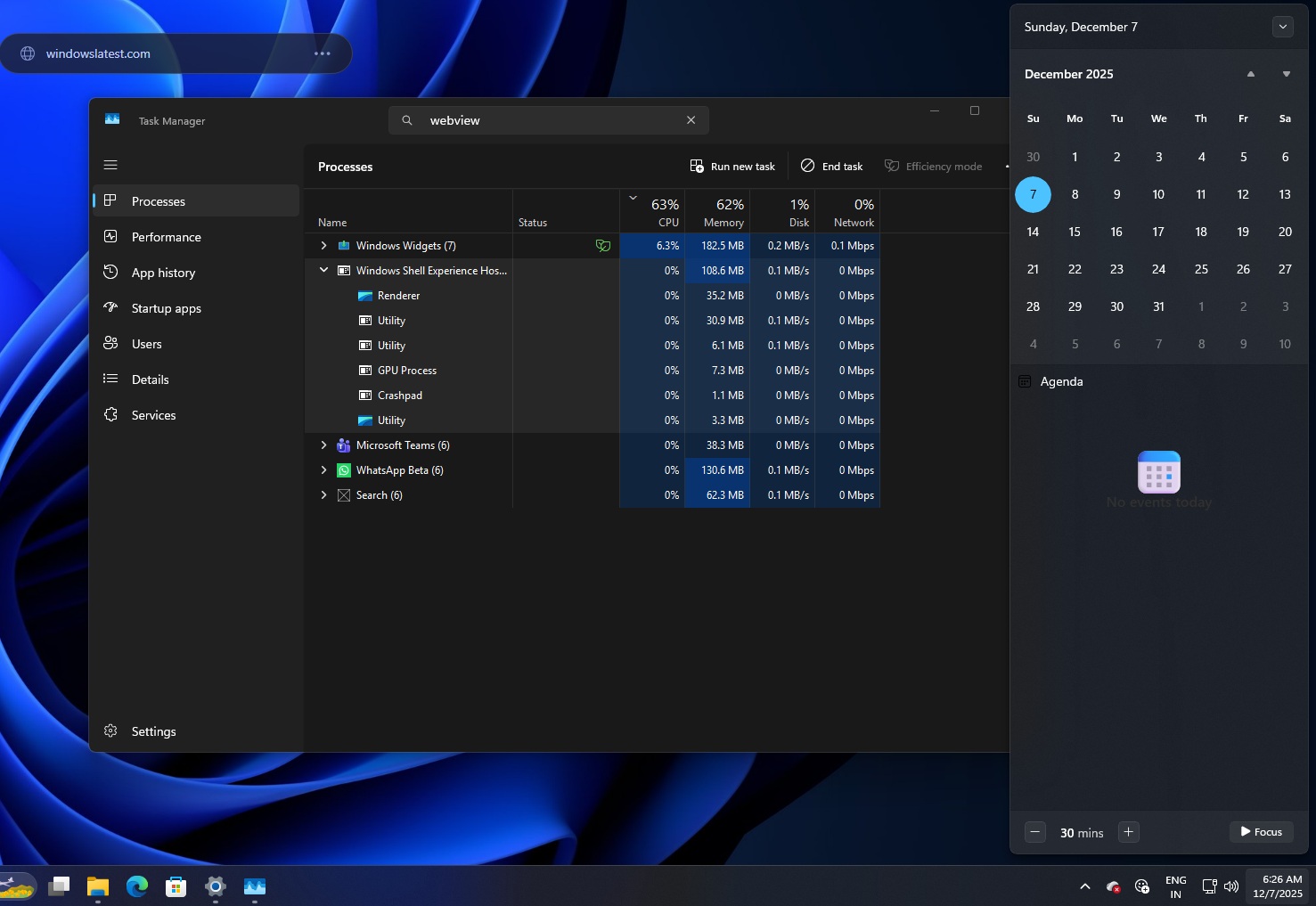 Windows 11: Возвращается Agenda View, но уже на WebView2. Будет ли тормозить?