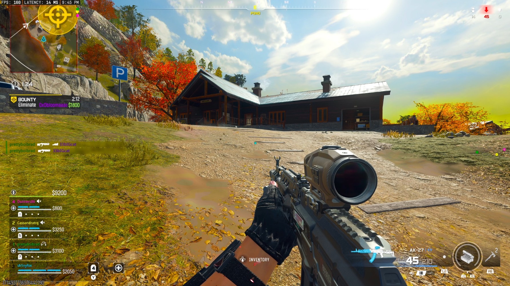 The hunting lodge location in Haven's Hollow.